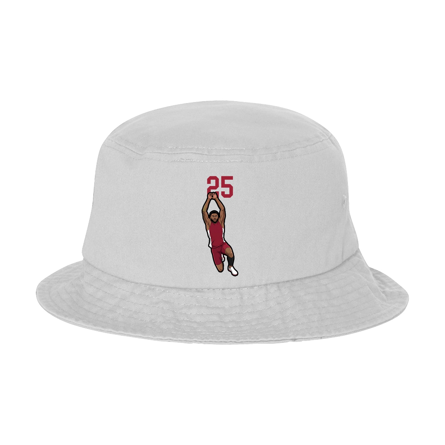 Bucket Cap — Number Top in White