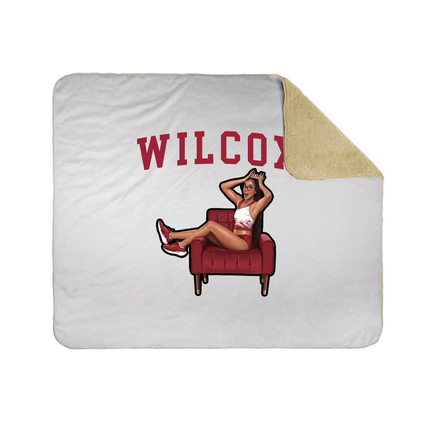 Throw Blanket — Shirsey in White