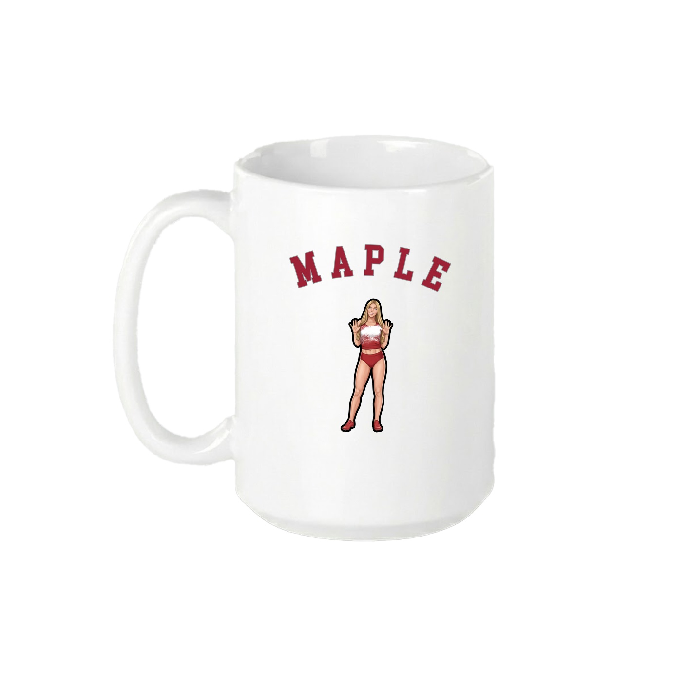 15oz Coffee Mug — Shirsey Arch in White