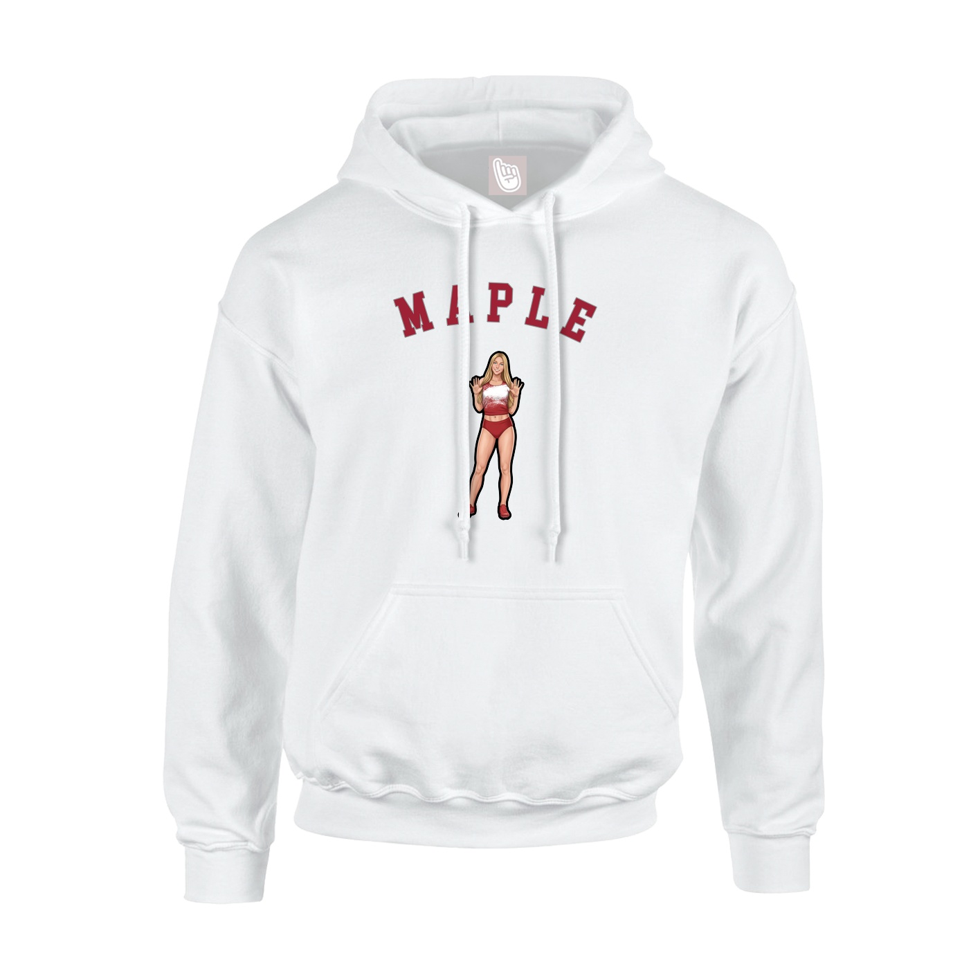 Hoodie — Shirsey Arch in White