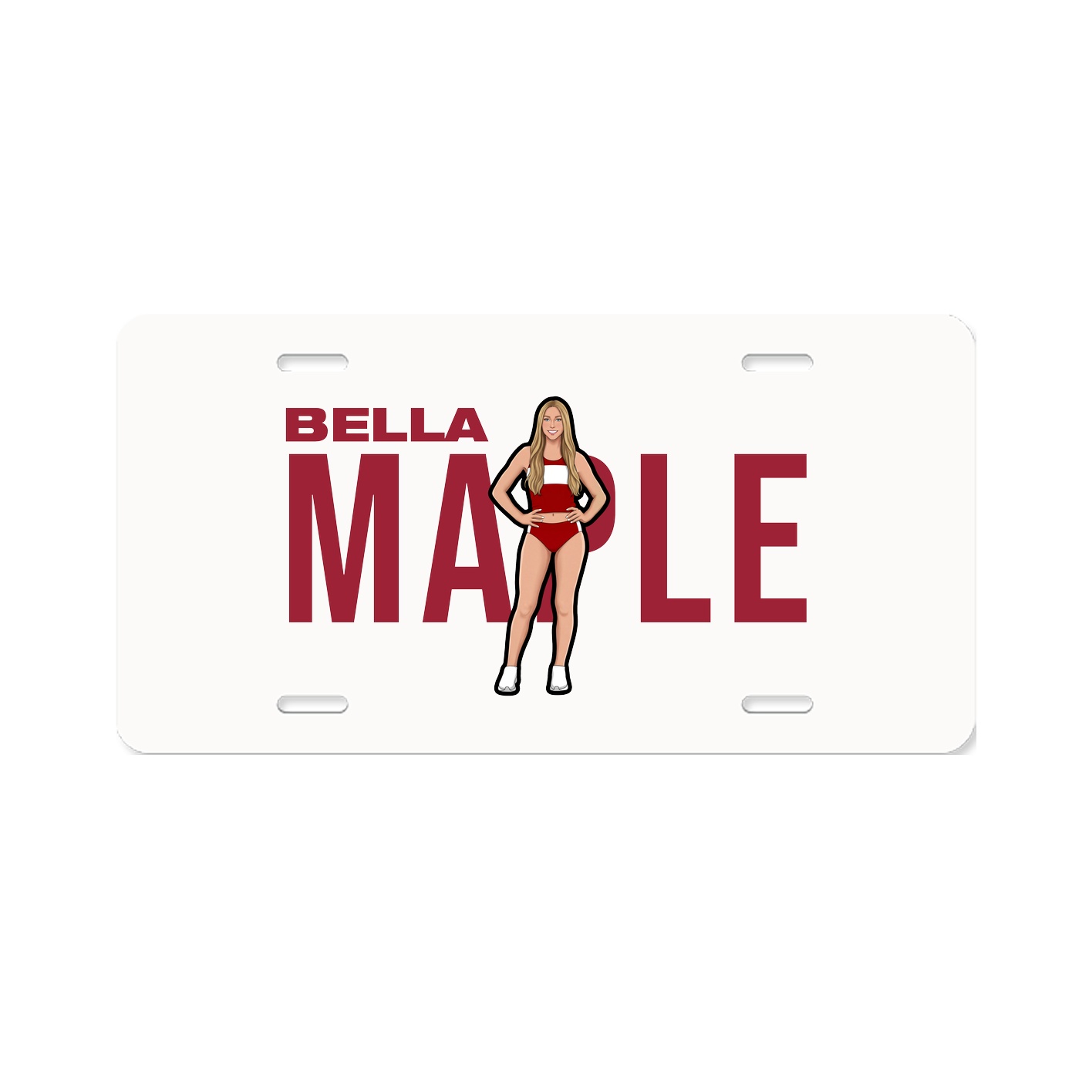 License Plate — Player Name in Classic