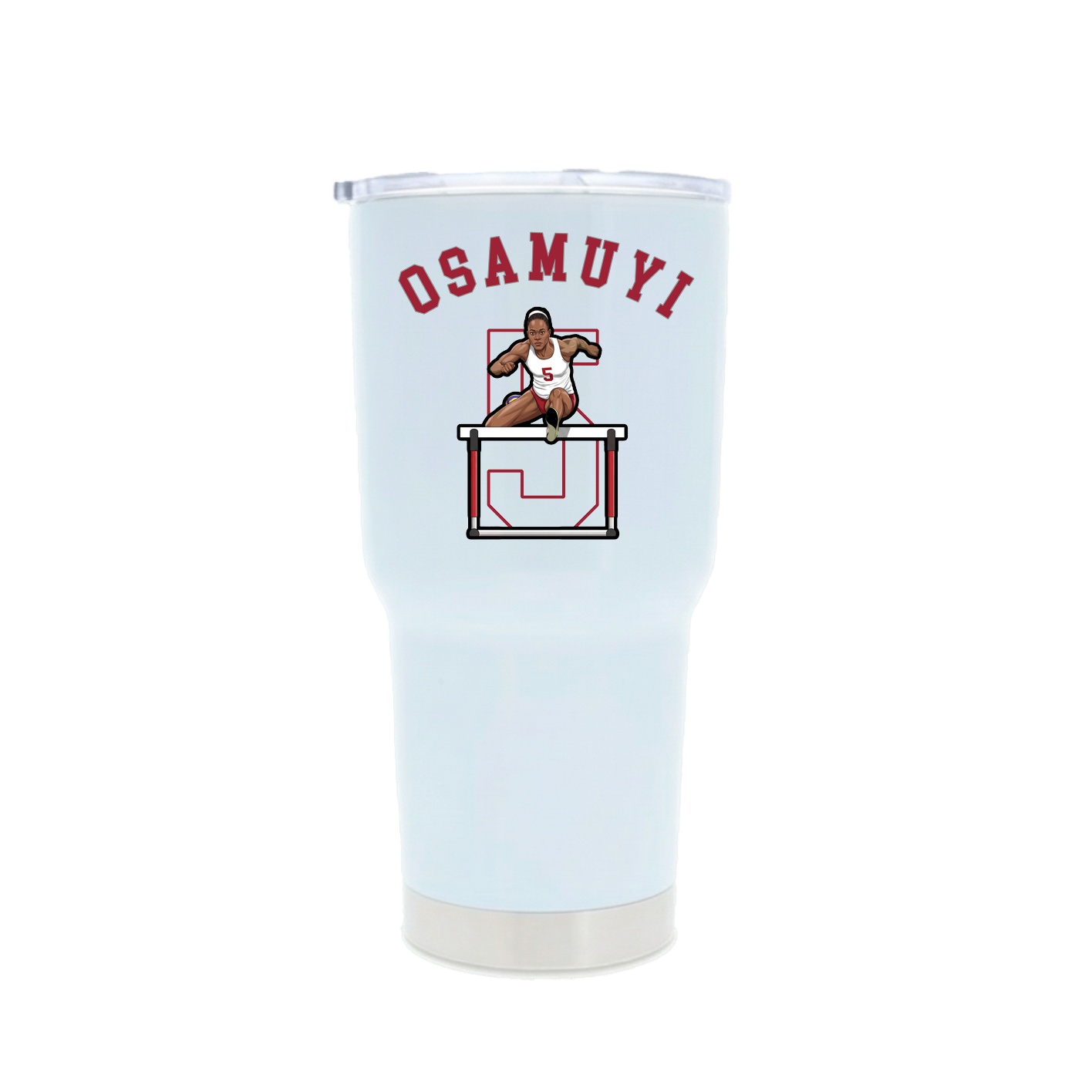 30oz Stainless Steel Tumbler — Shirsey Arch in White