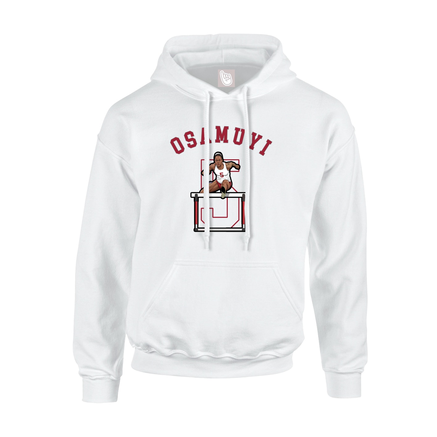 Youth Hoodie — Shirsey Arch in White
