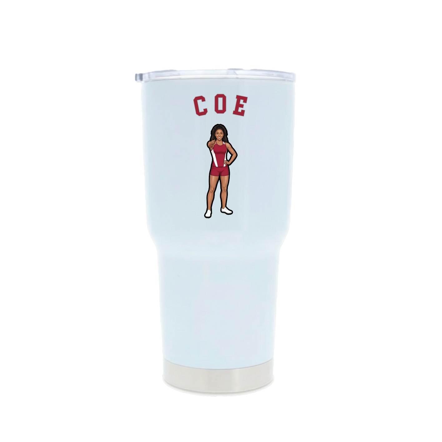 30oz Stainless Steel Tumbler — Shirsey Arch in White