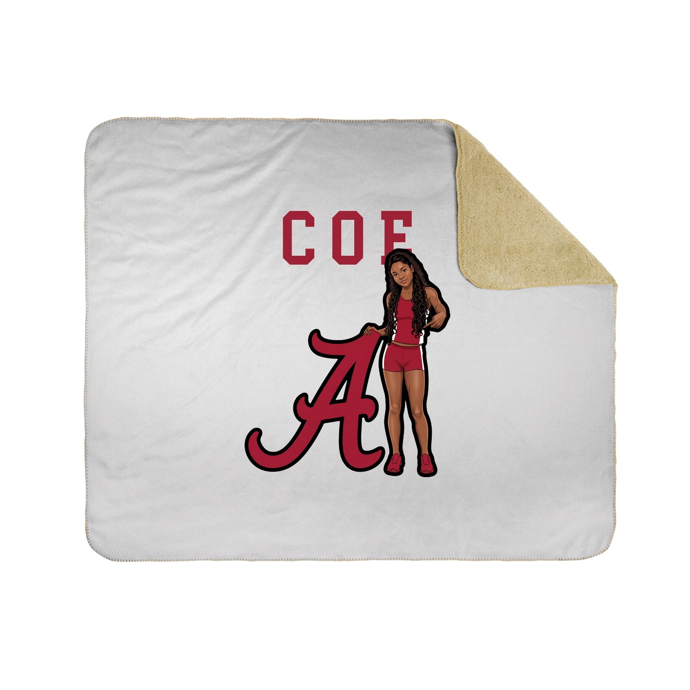 Throw Blanket — Shirsey in White