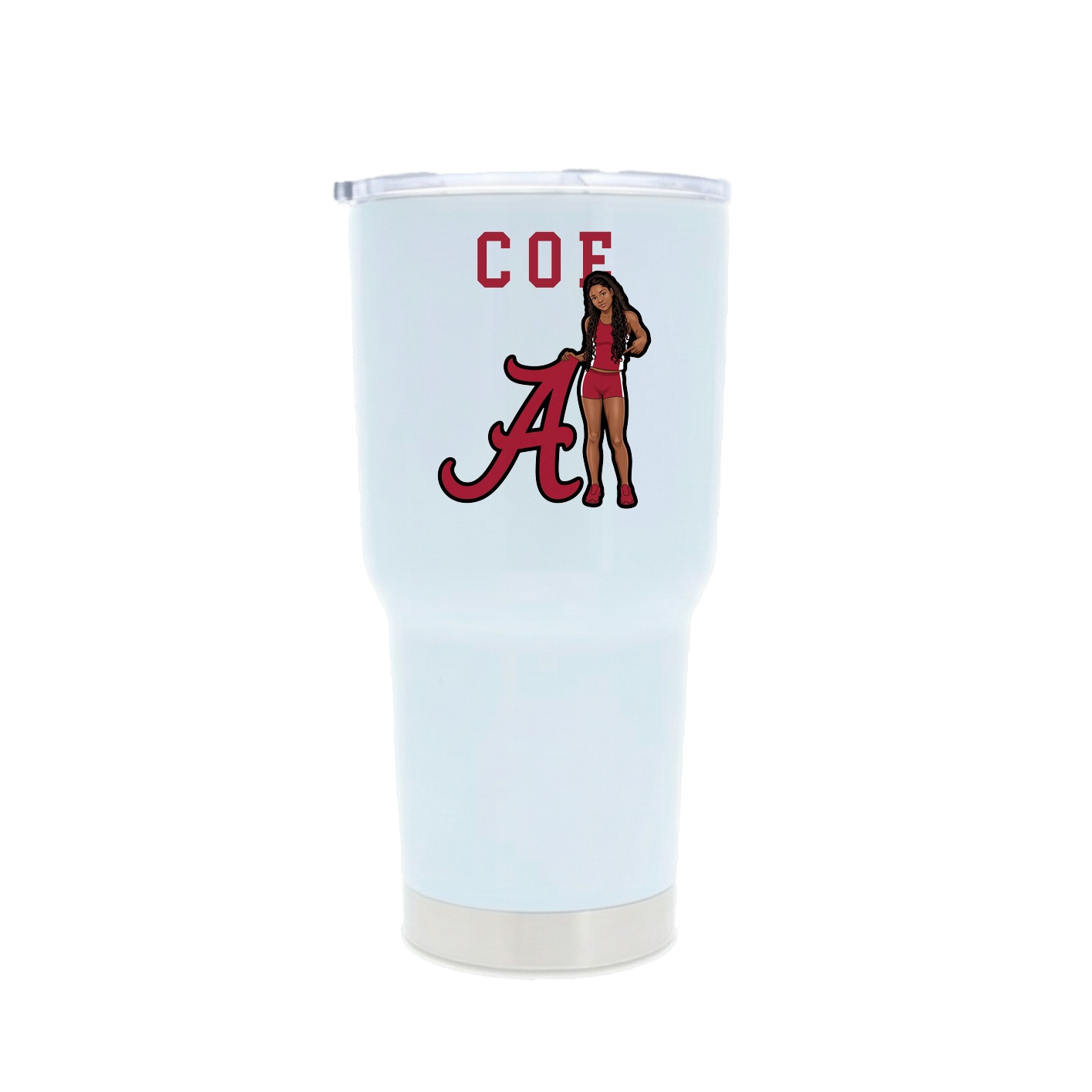 30oz Stainless Steel Tumbler — Shirsey in White