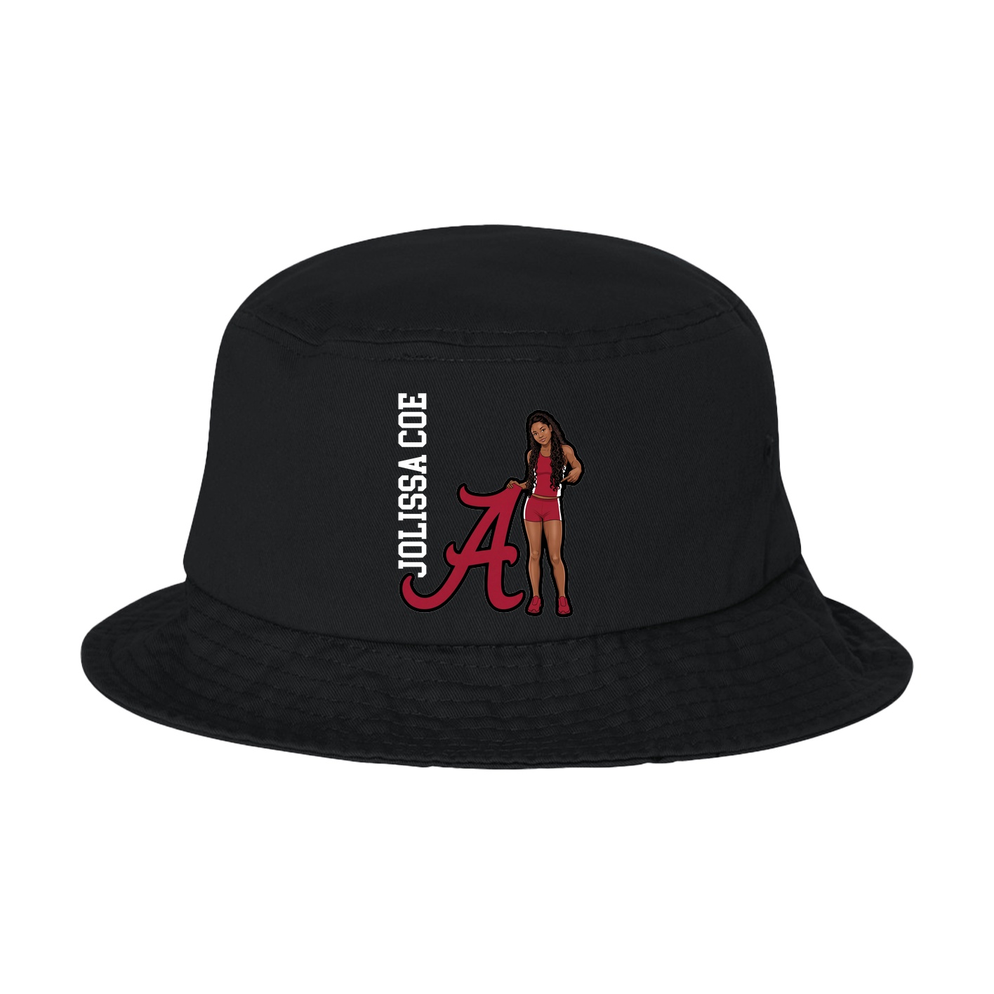 Bucket Cap — Name Vertical in Black