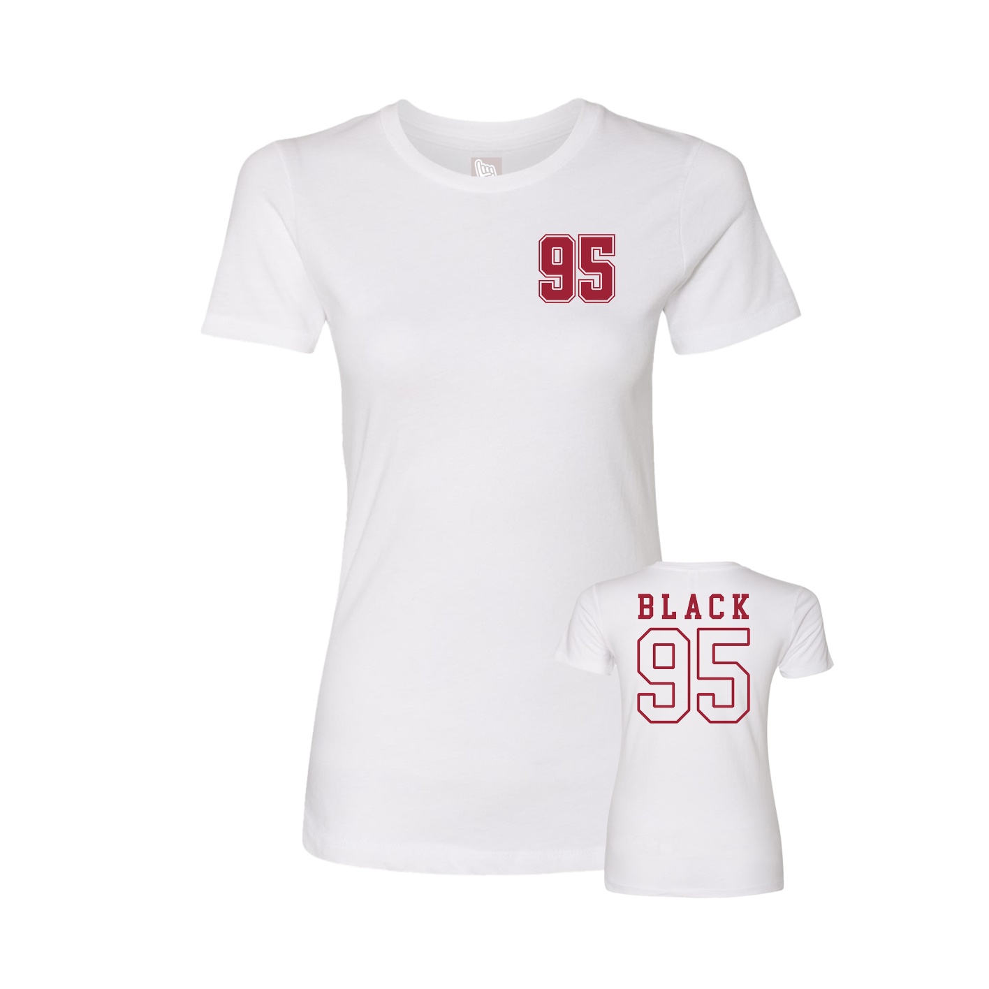 Womens Tee — Chest Back in White