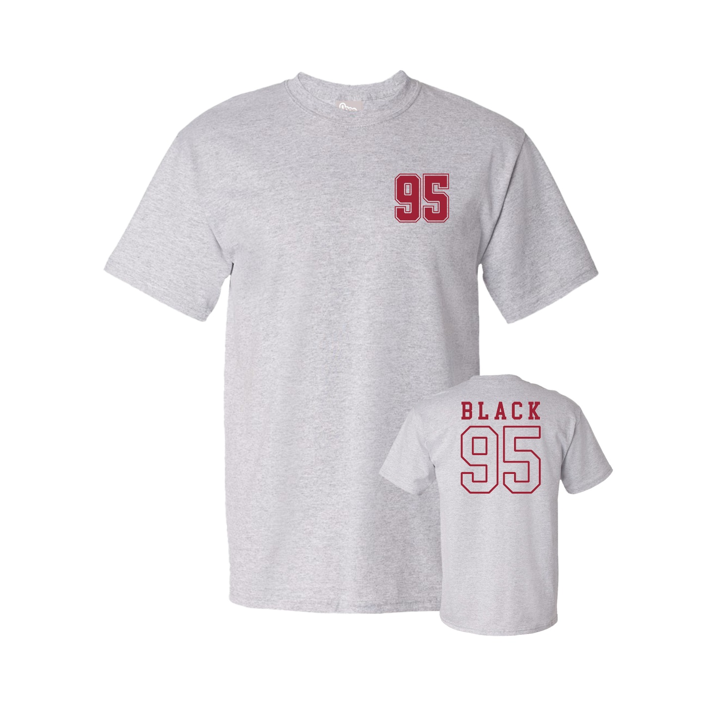 Youth Tee — Chest Back in Grey