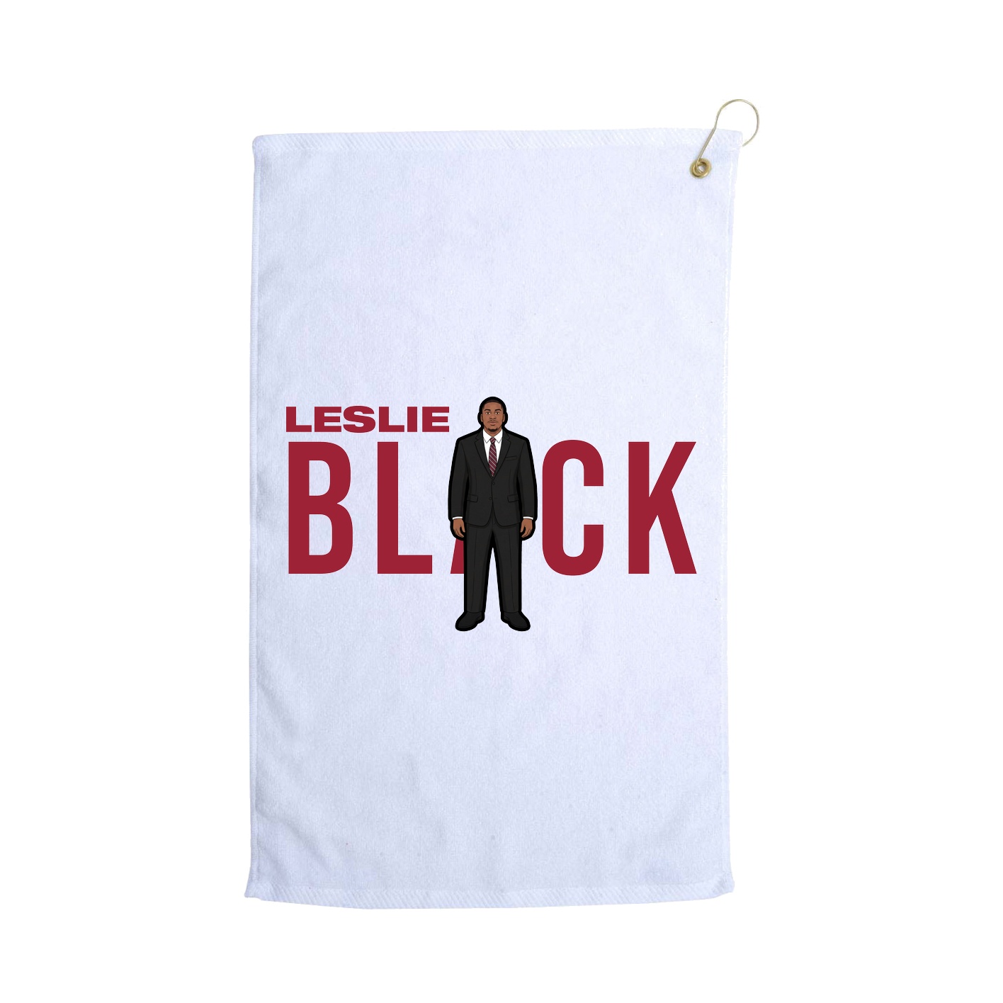 Golf Towel — Player Name in White