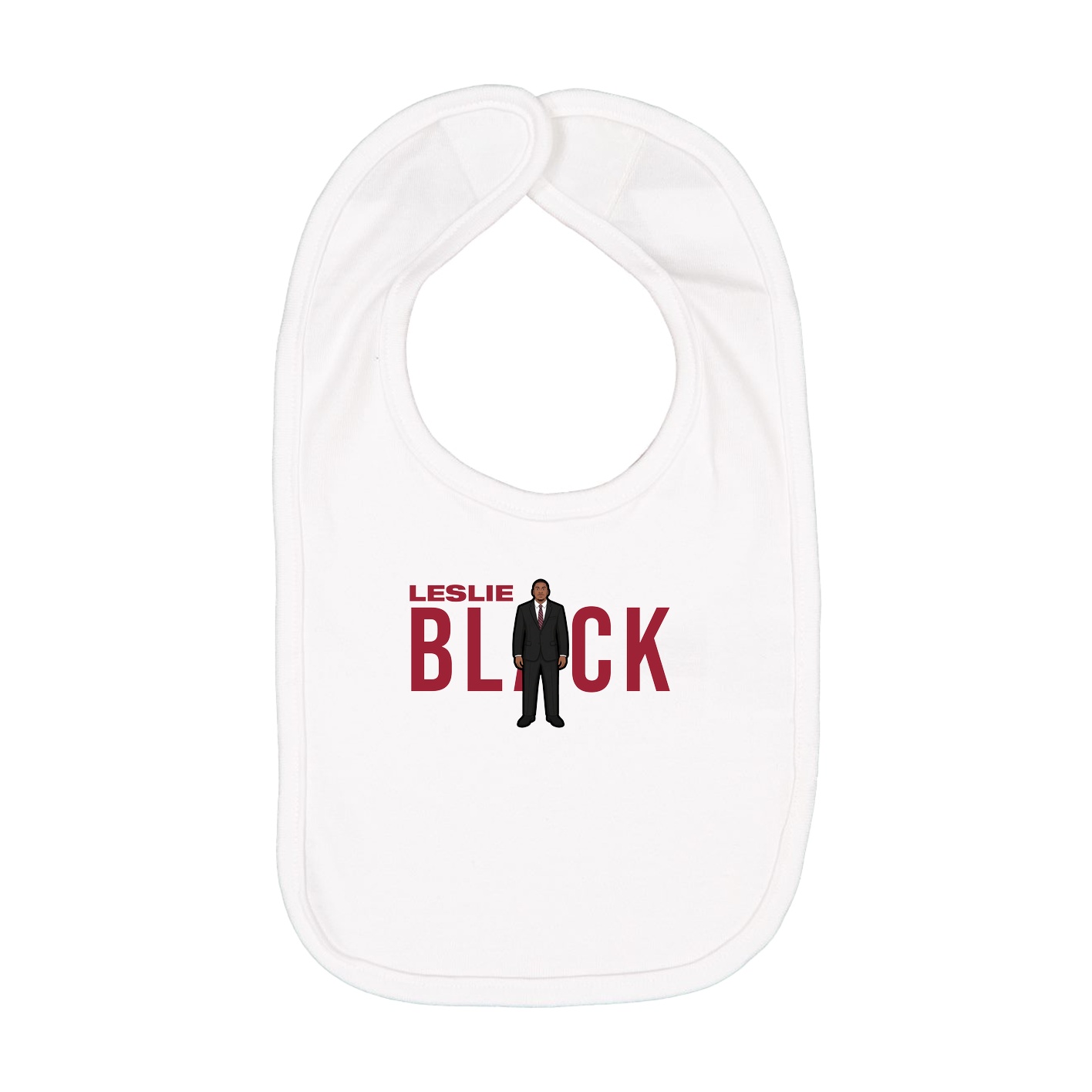Infant Bib — Player Name in White