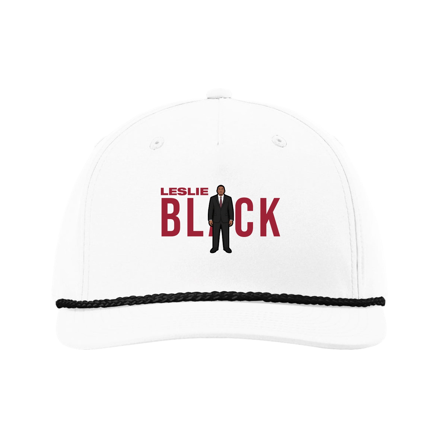Five-Panel Classic Rope Cap — Player Name in White