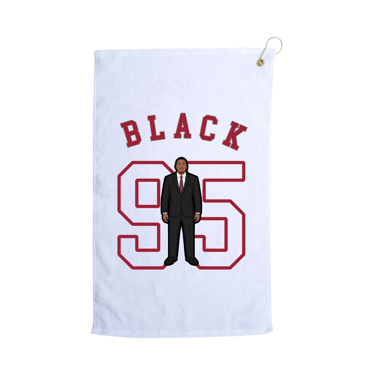 Golf Towel — Shirsey Arch in White