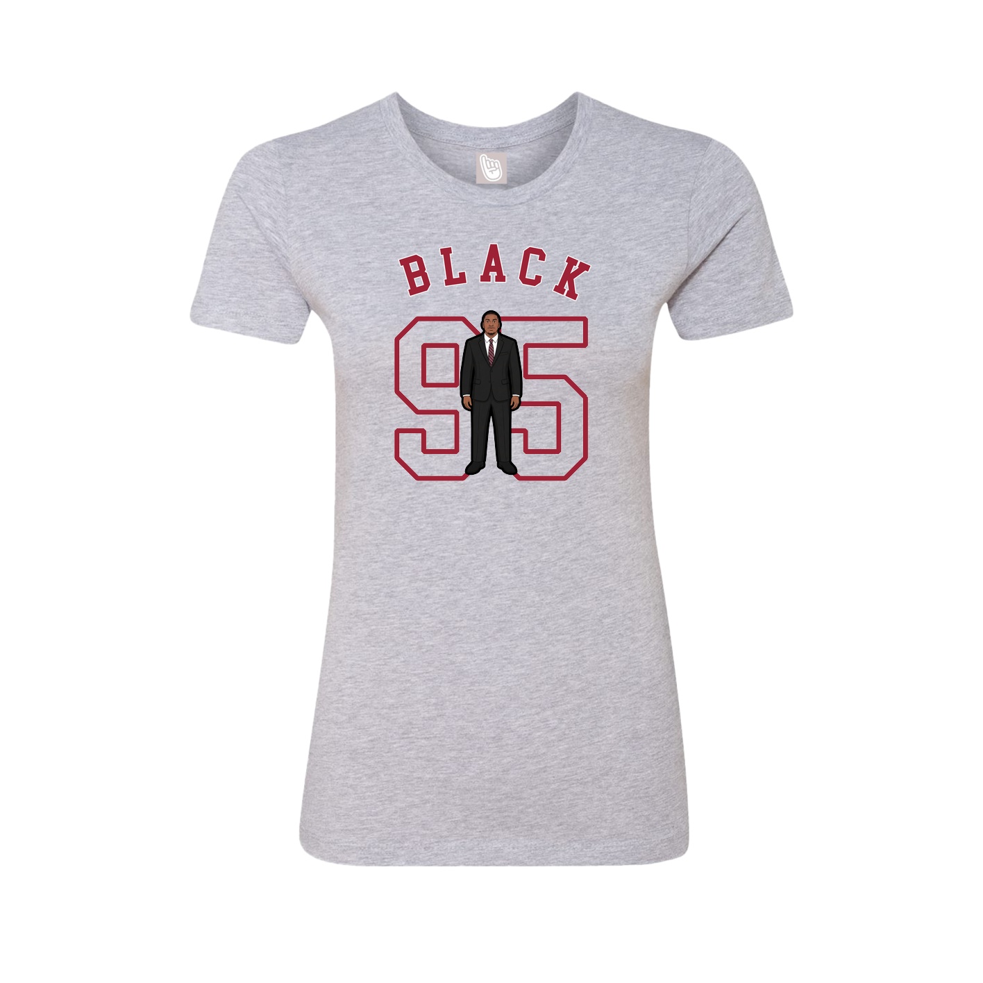 Fitted Women's Tee — Shirsey Arch in Grey