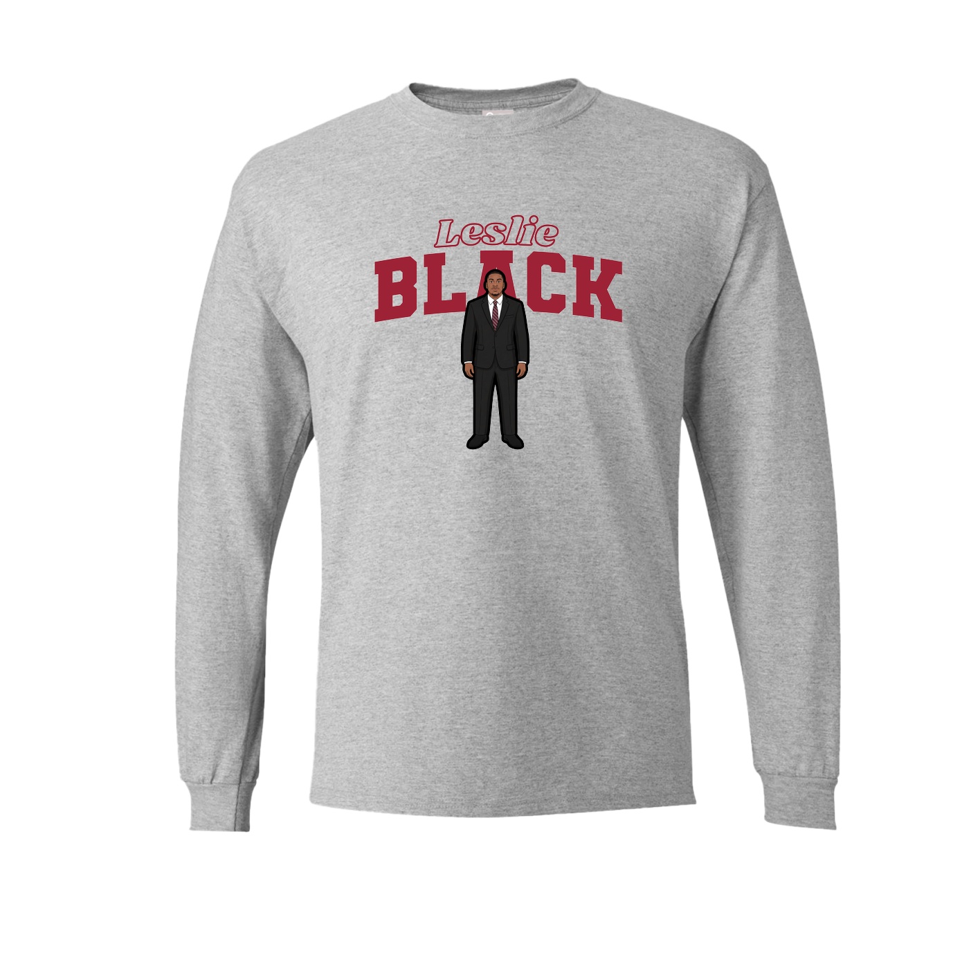 Long Sleeve Tee — Name Arch in Grey