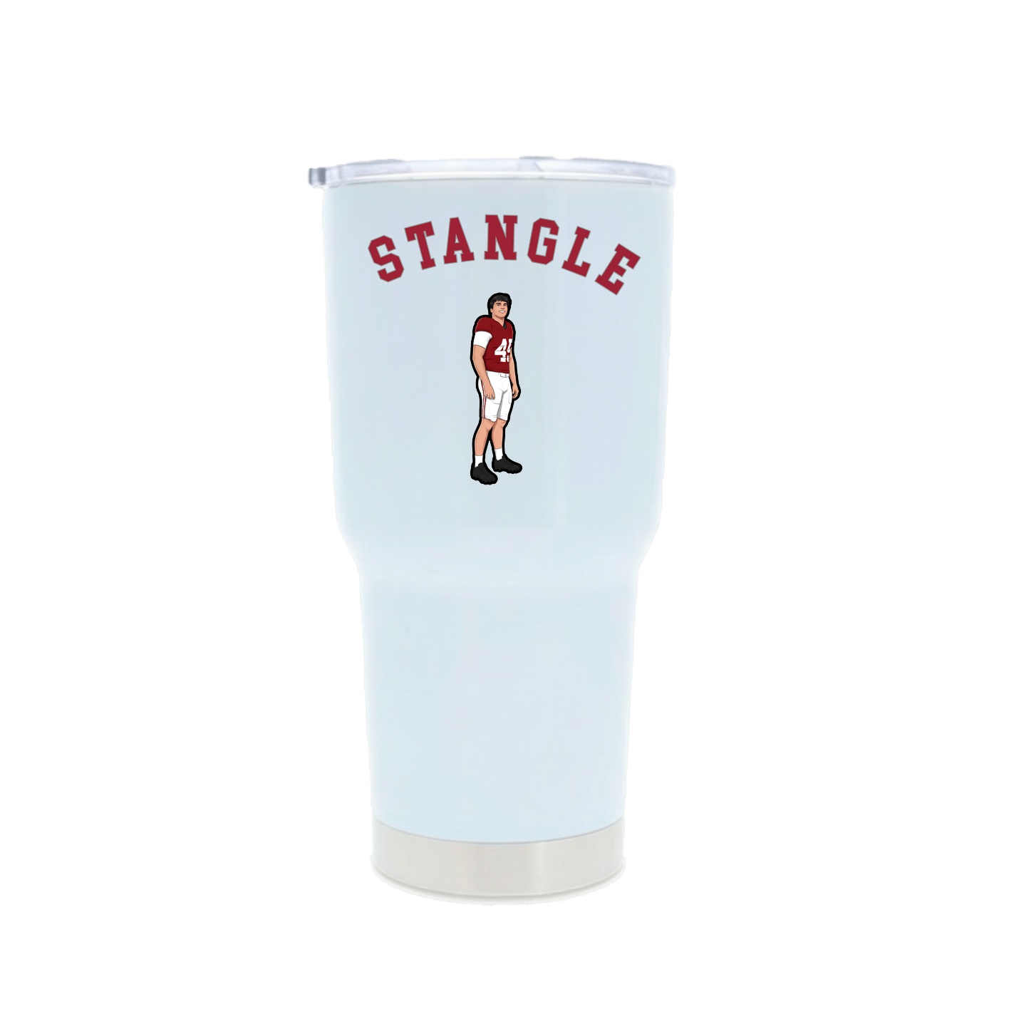 30oz Stainless Steel Tumbler — Shirsey Arch in White
