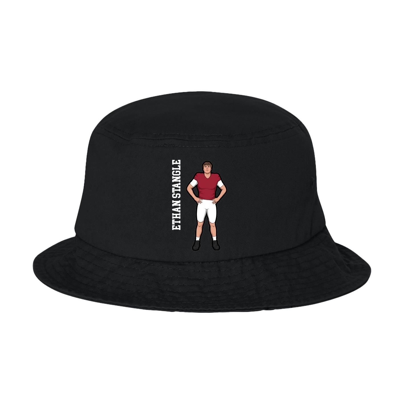 Bucket Cap — Name Vertical in Black