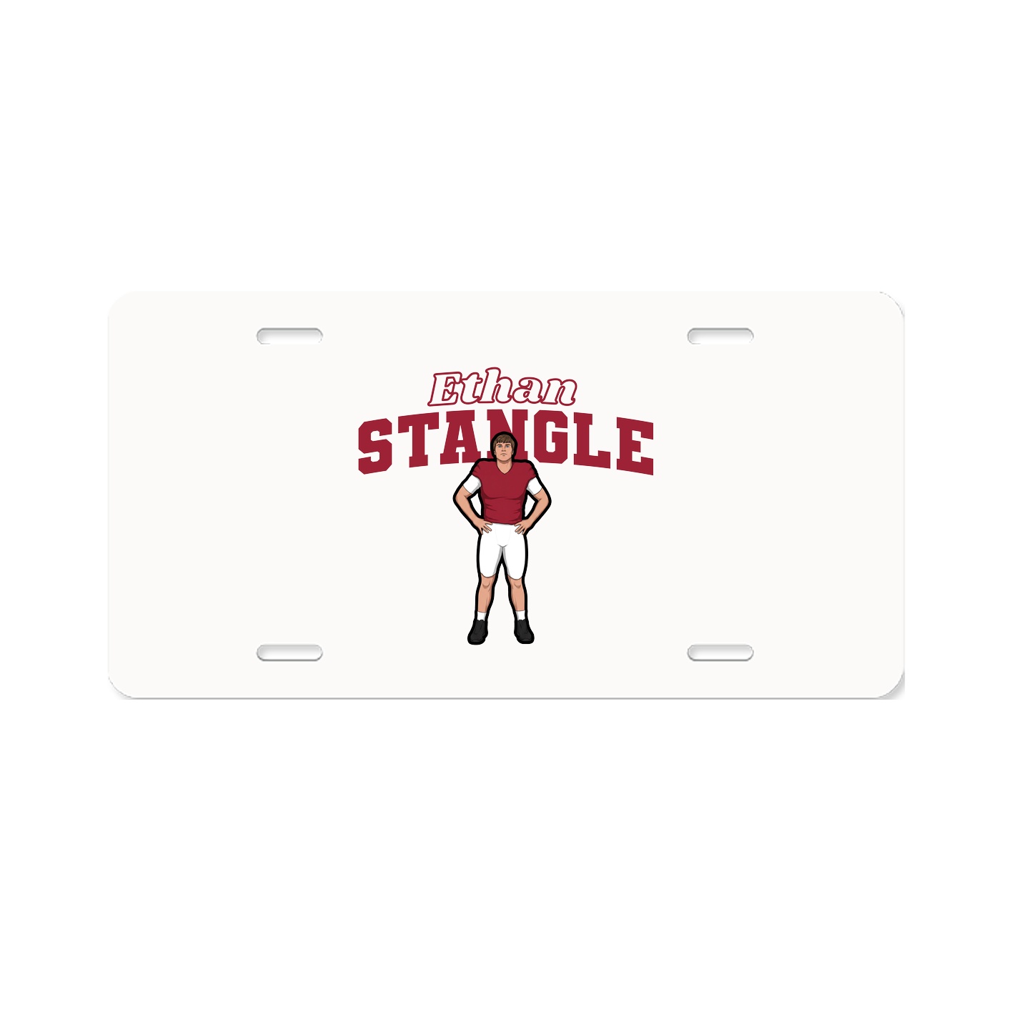 License Plate — Name Arch in Classic
