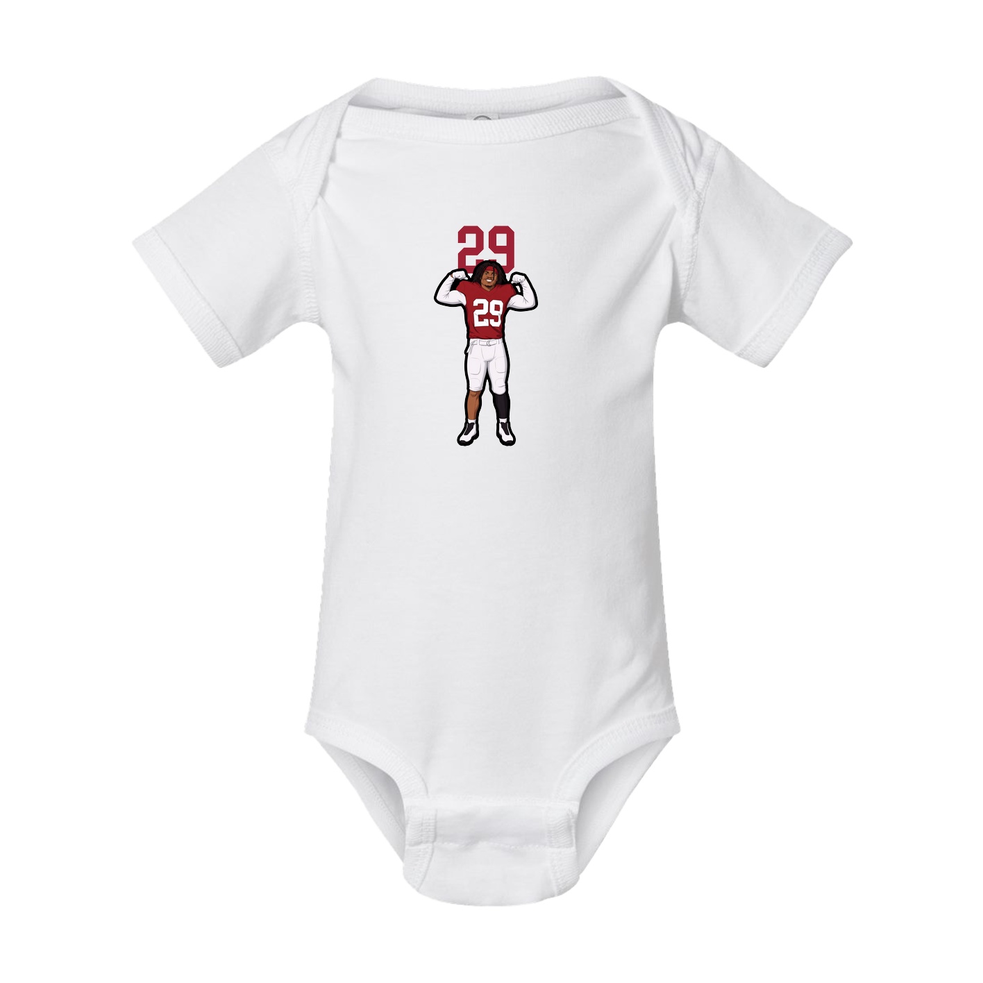 Baby Onesie — Number Top in White