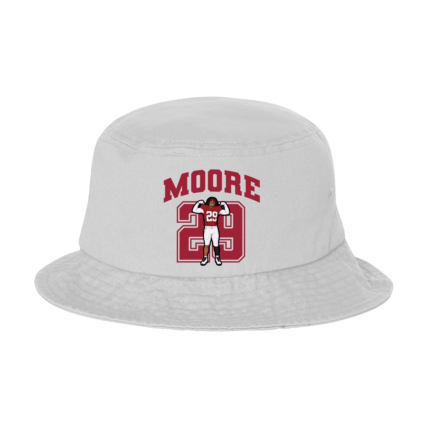 Bucket Cap — Number in White