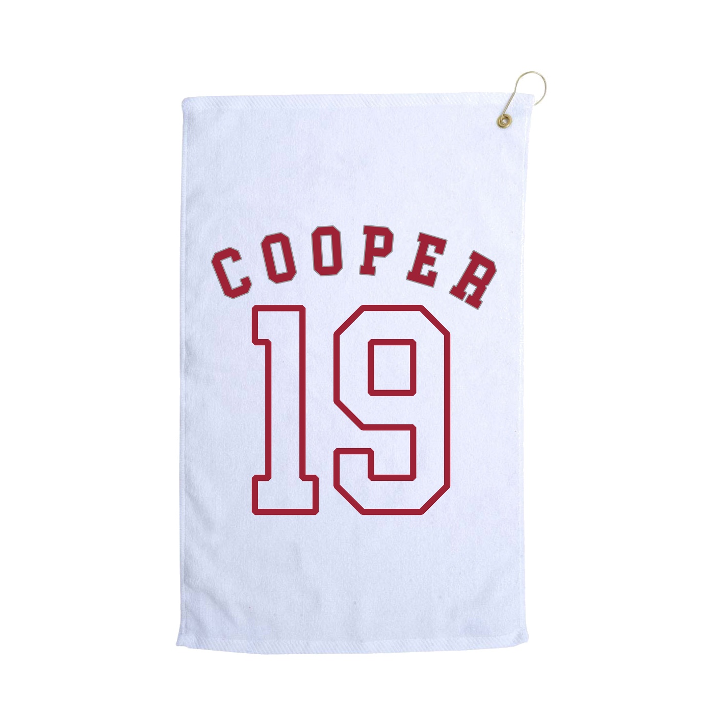 Golf Towel — Shirsey Arch in White