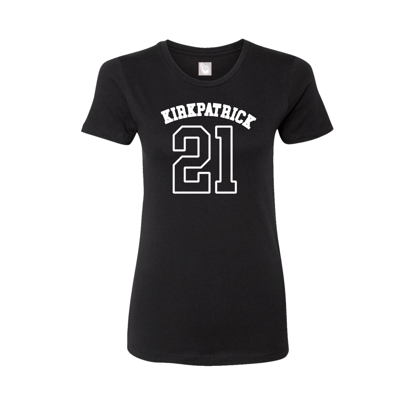 Fitted Women's Tee — Shirsey Arch in Black
