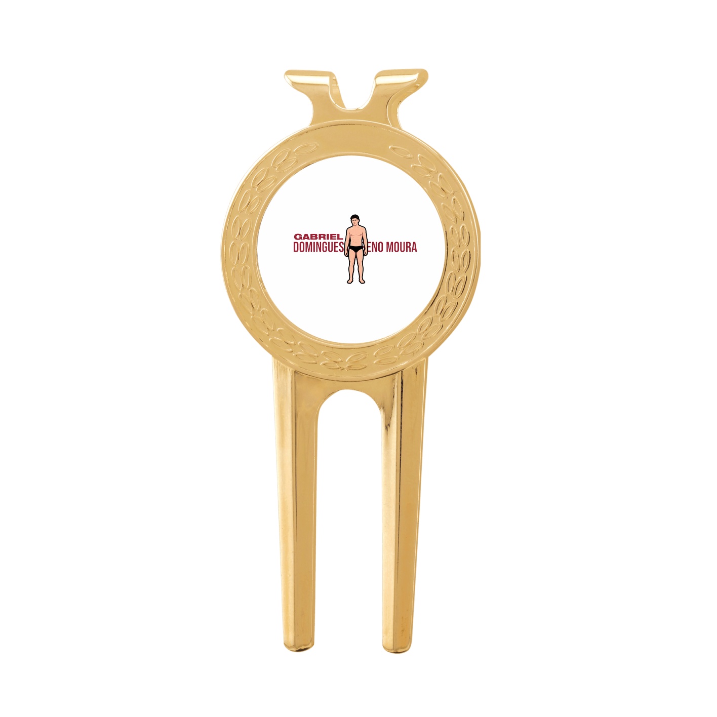 Divot Tool with Ball Marker — Player Name in Classic
