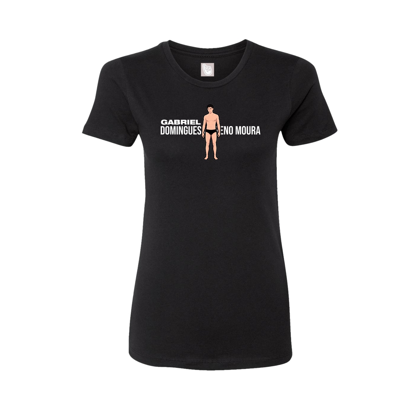 Womens Tee — Player Name in Black