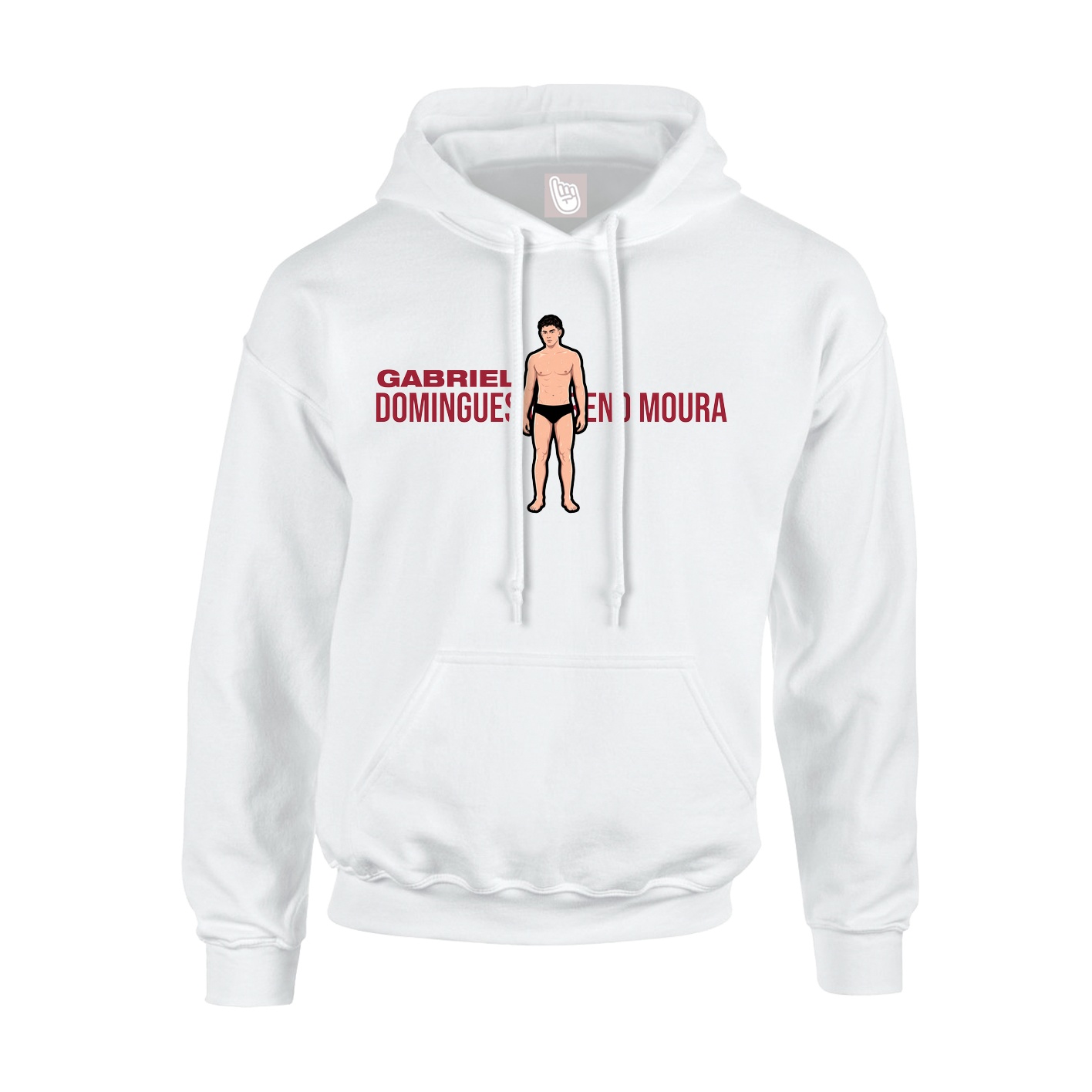 Youth Hoodie — Player Name in White