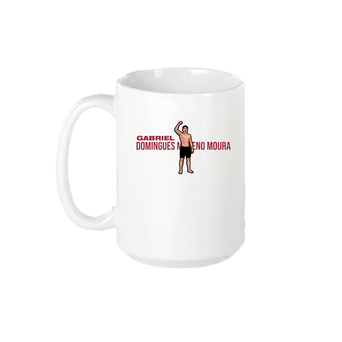 15oz Coffee Mug — Player Name in White