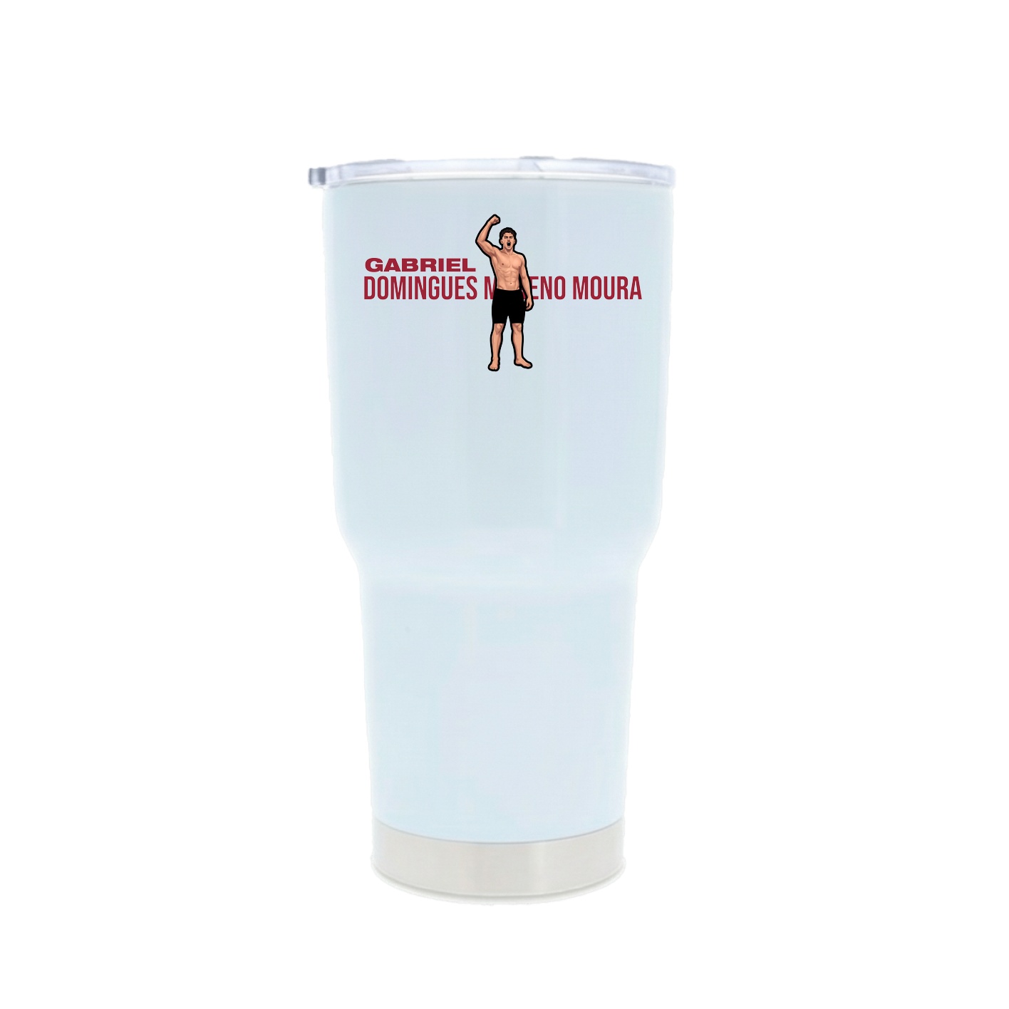 30oz Stainless Steel Tumbler — Player Name in White