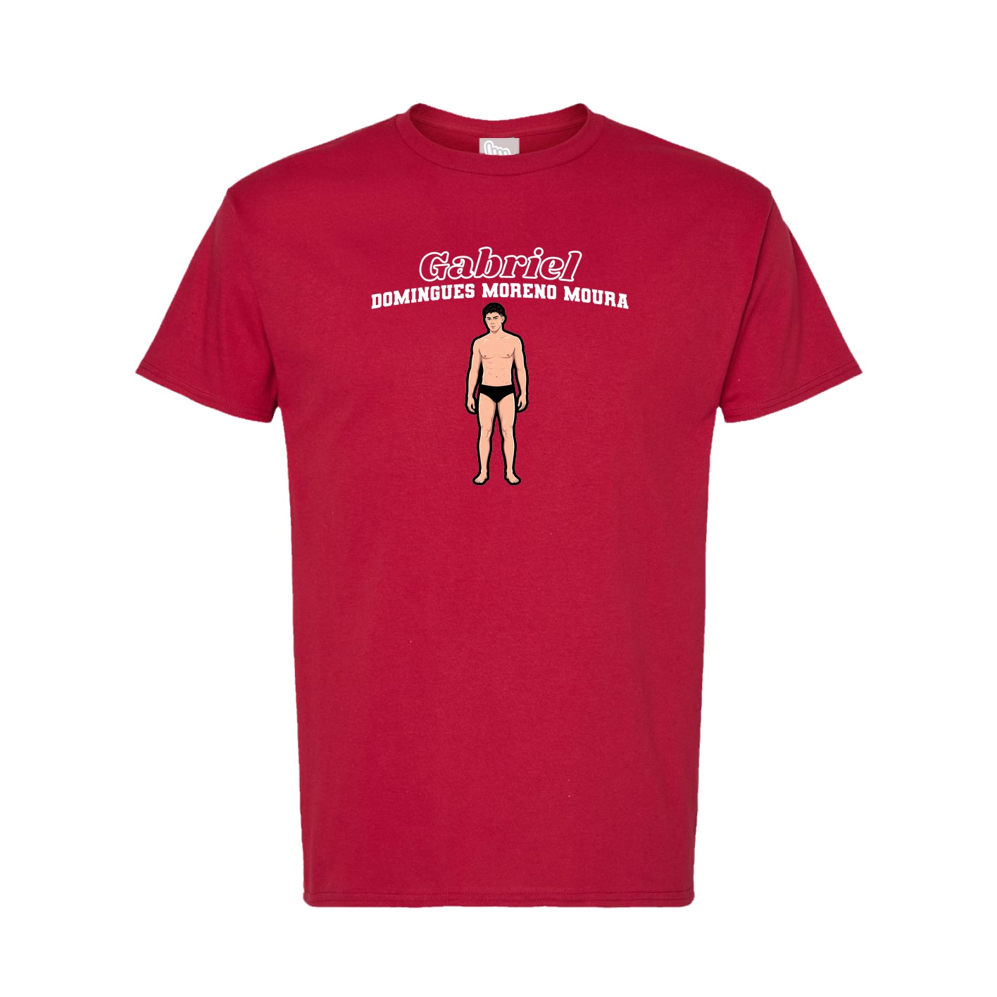 Tee — Name Arch in Crimson