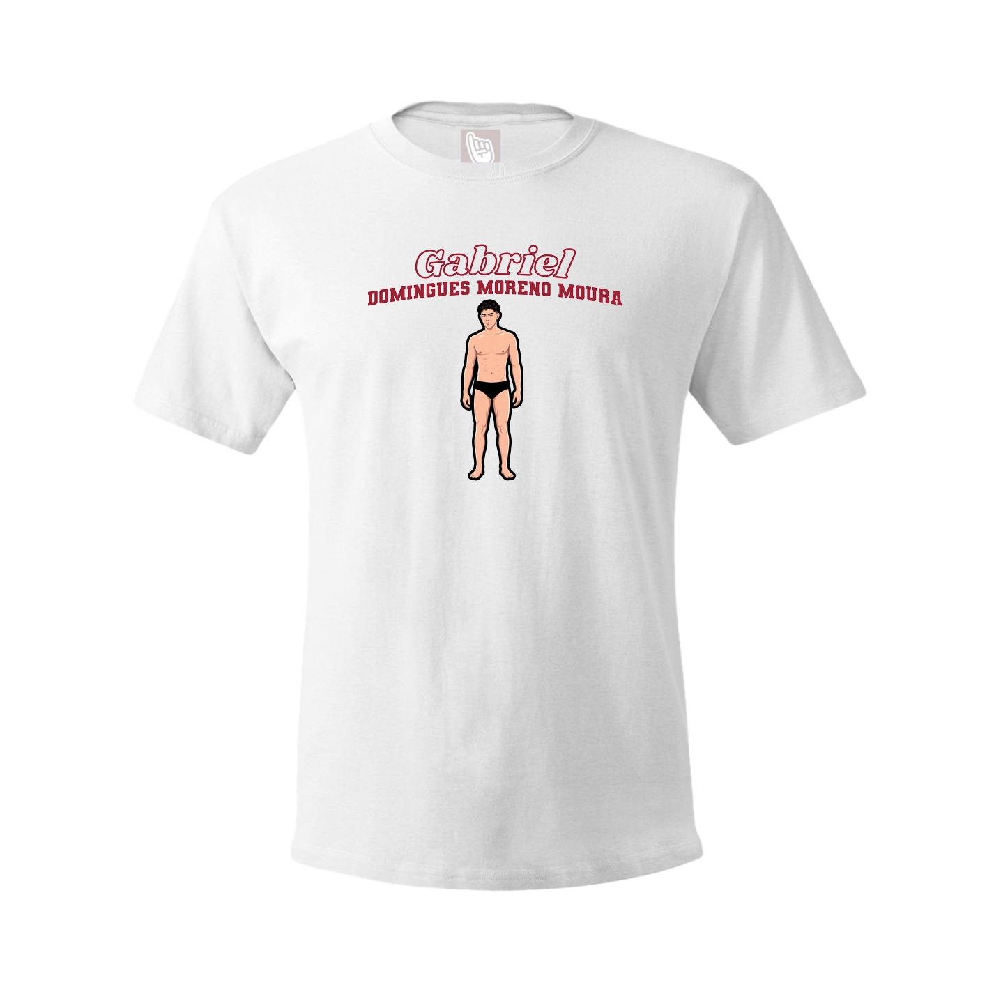 Tee — Name Arch in White