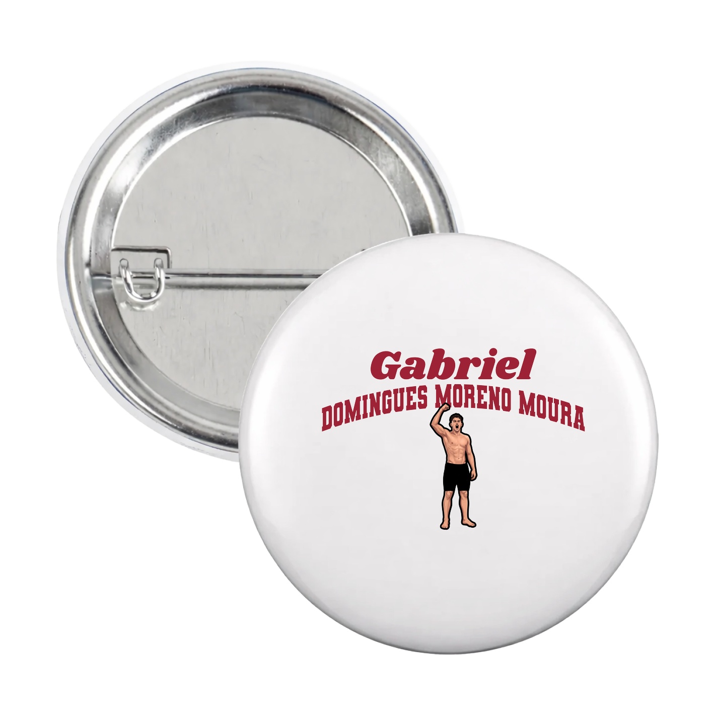 Game Day Button — Signature Arch in White