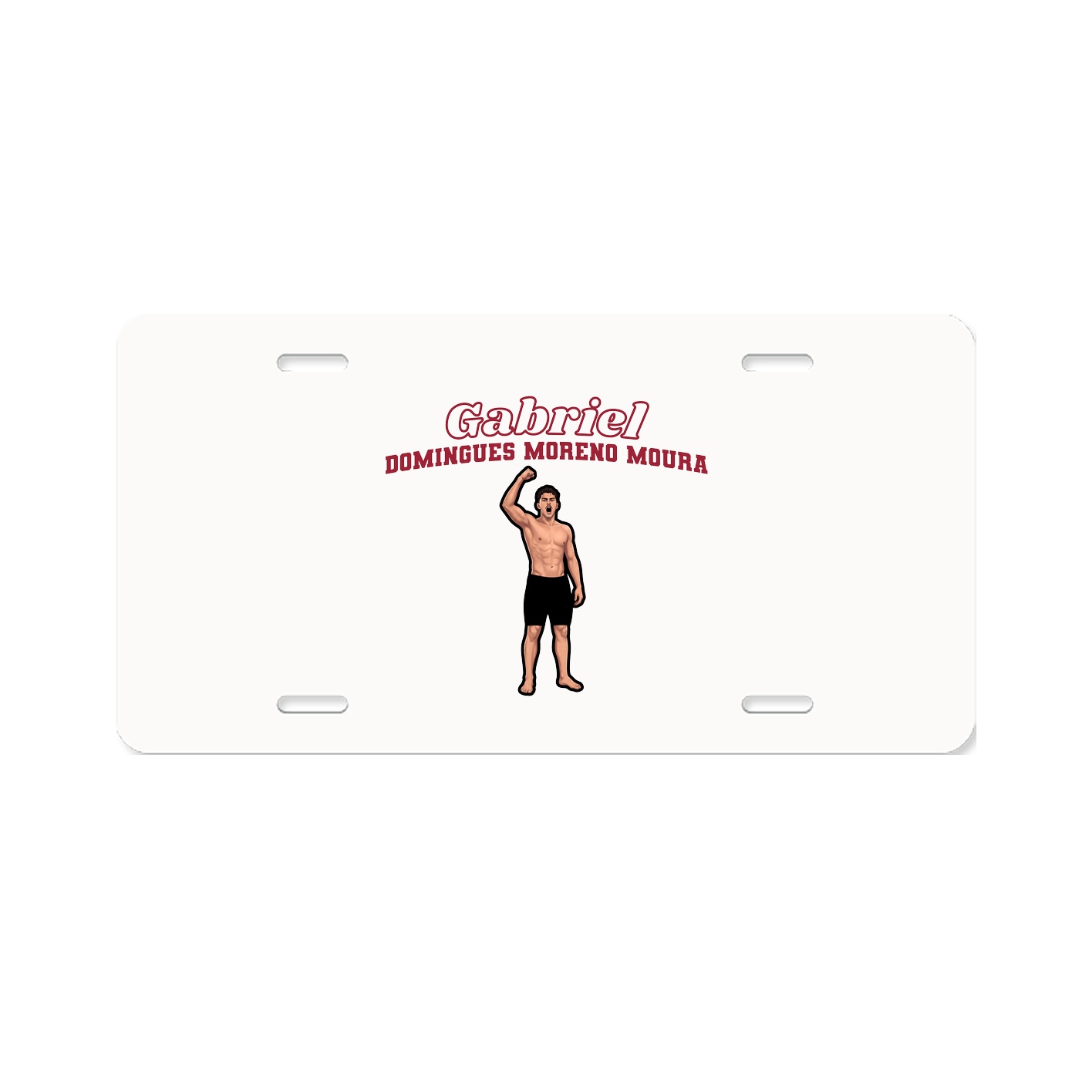 License Plate — Name Arch in Classic
