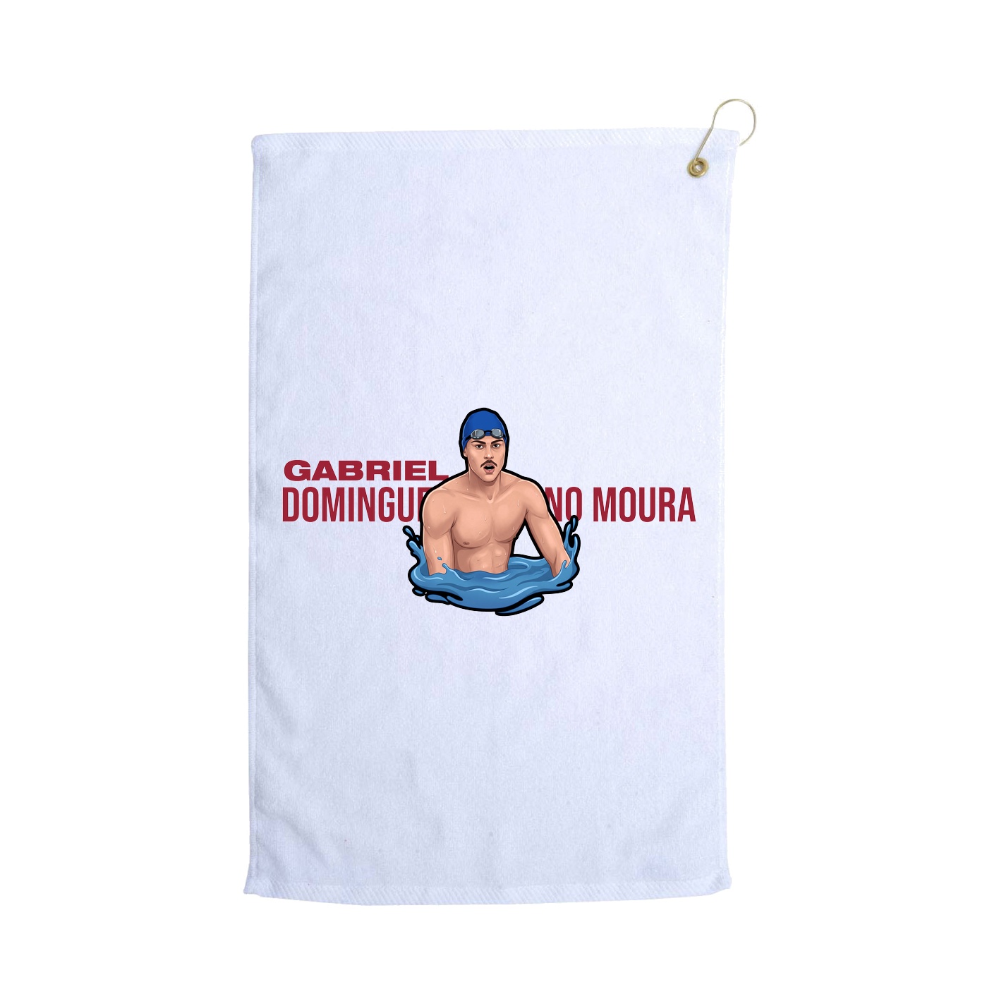 Golf Towel — Player Name in White