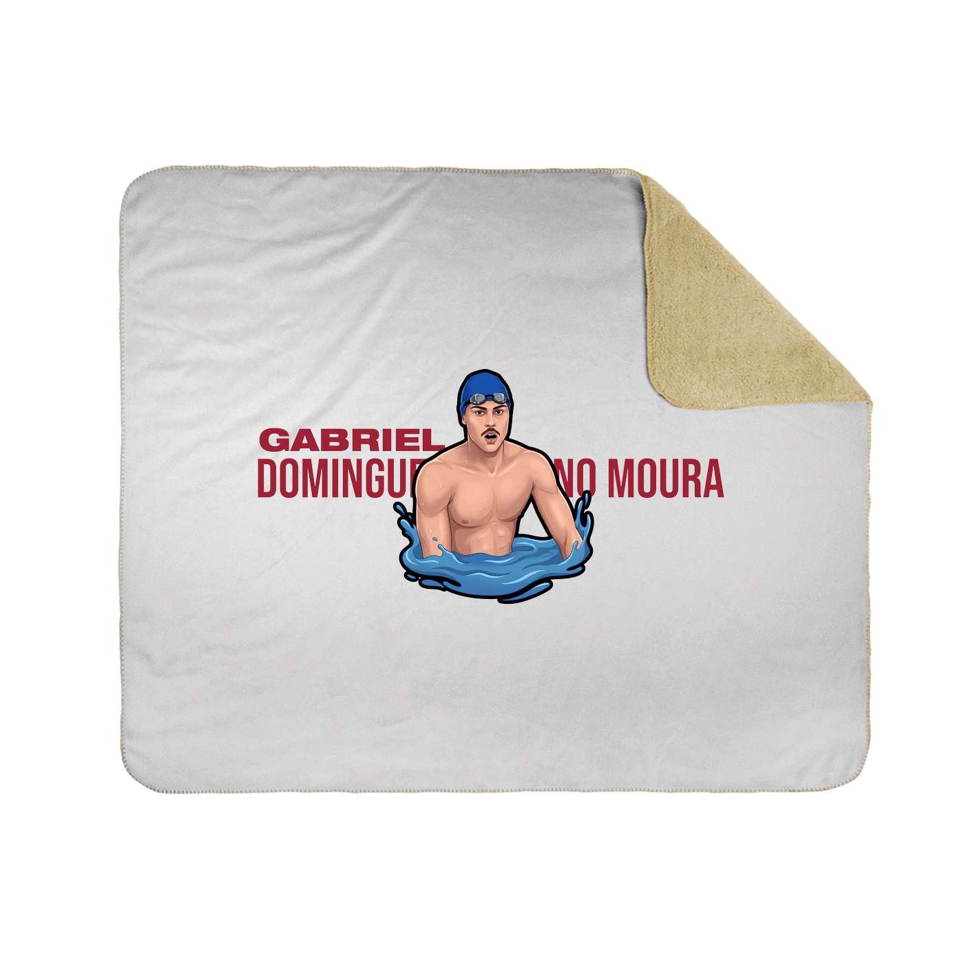 Throw Blanket — Player Name in White