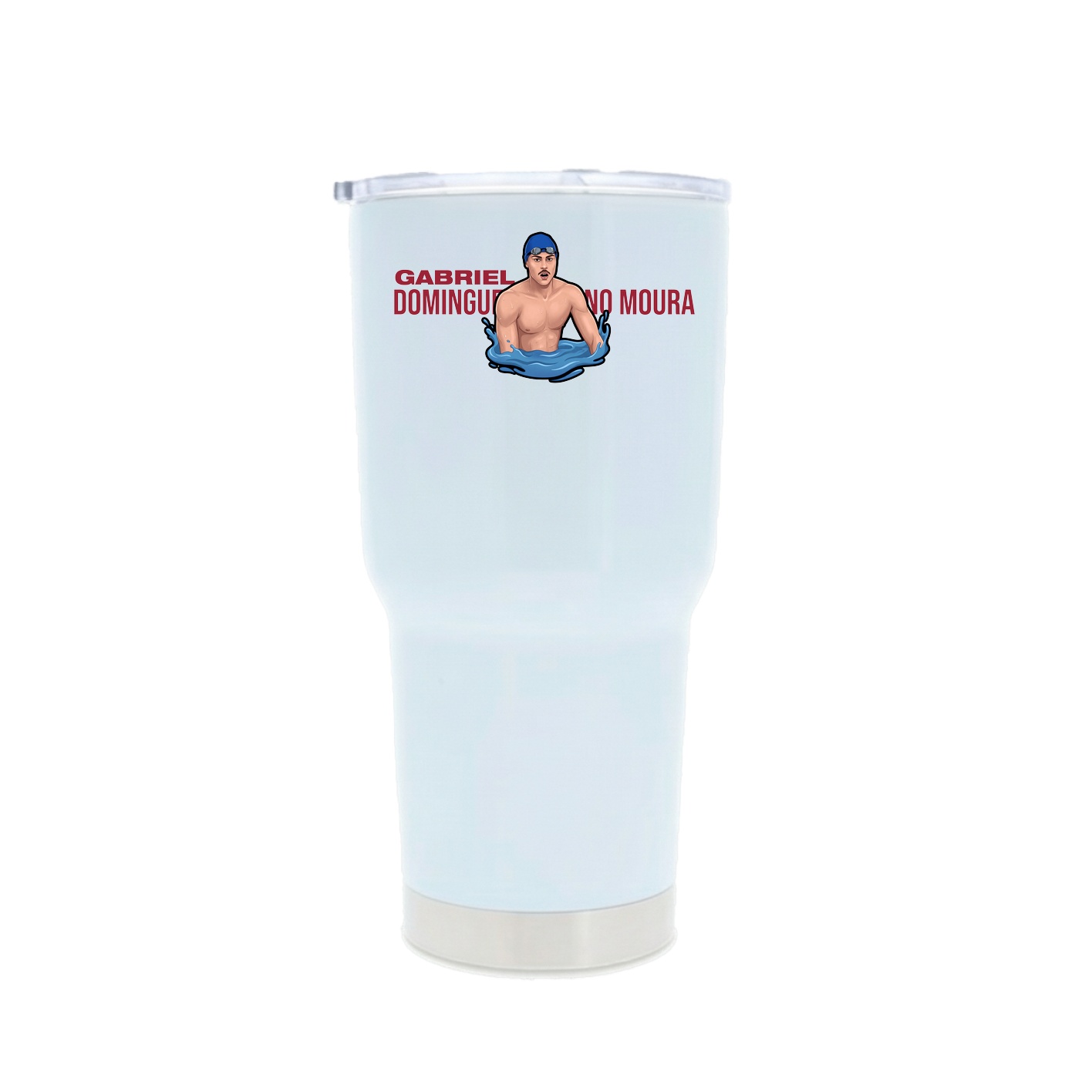 30oz Stainless Steel Tumbler — Player Name in White