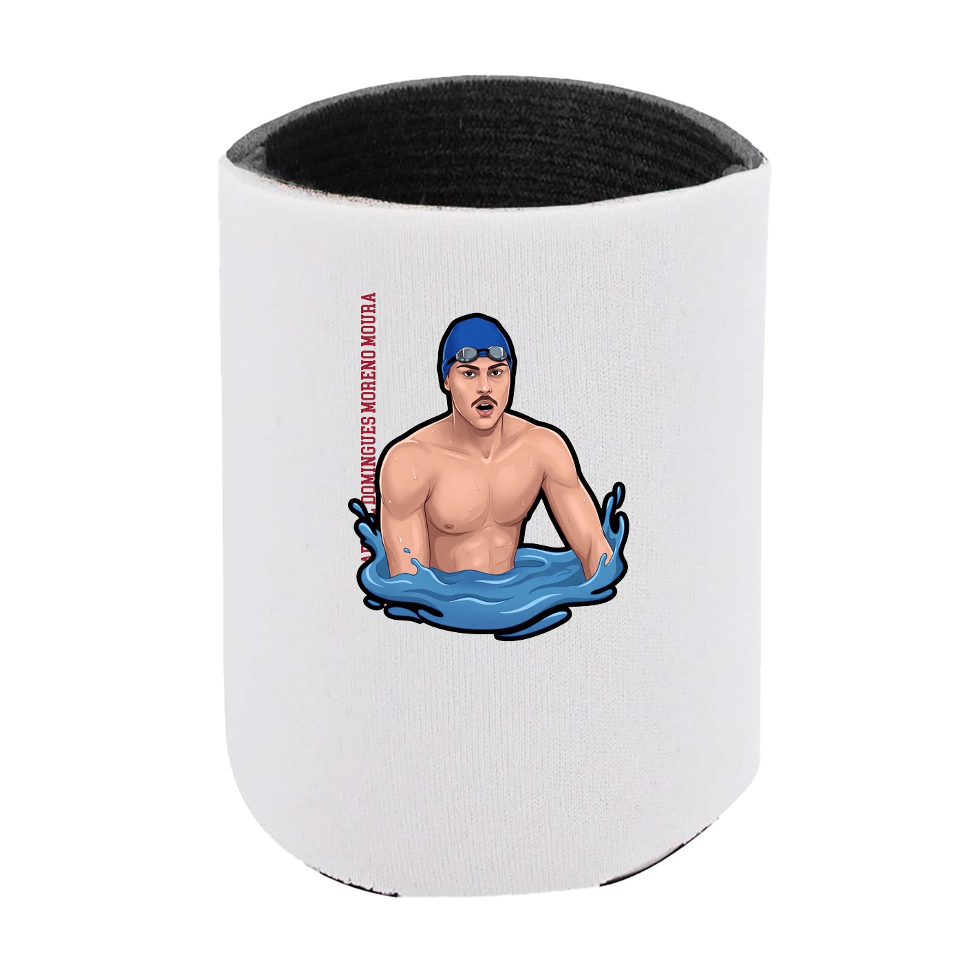 Can Holder — Name Vertical in White