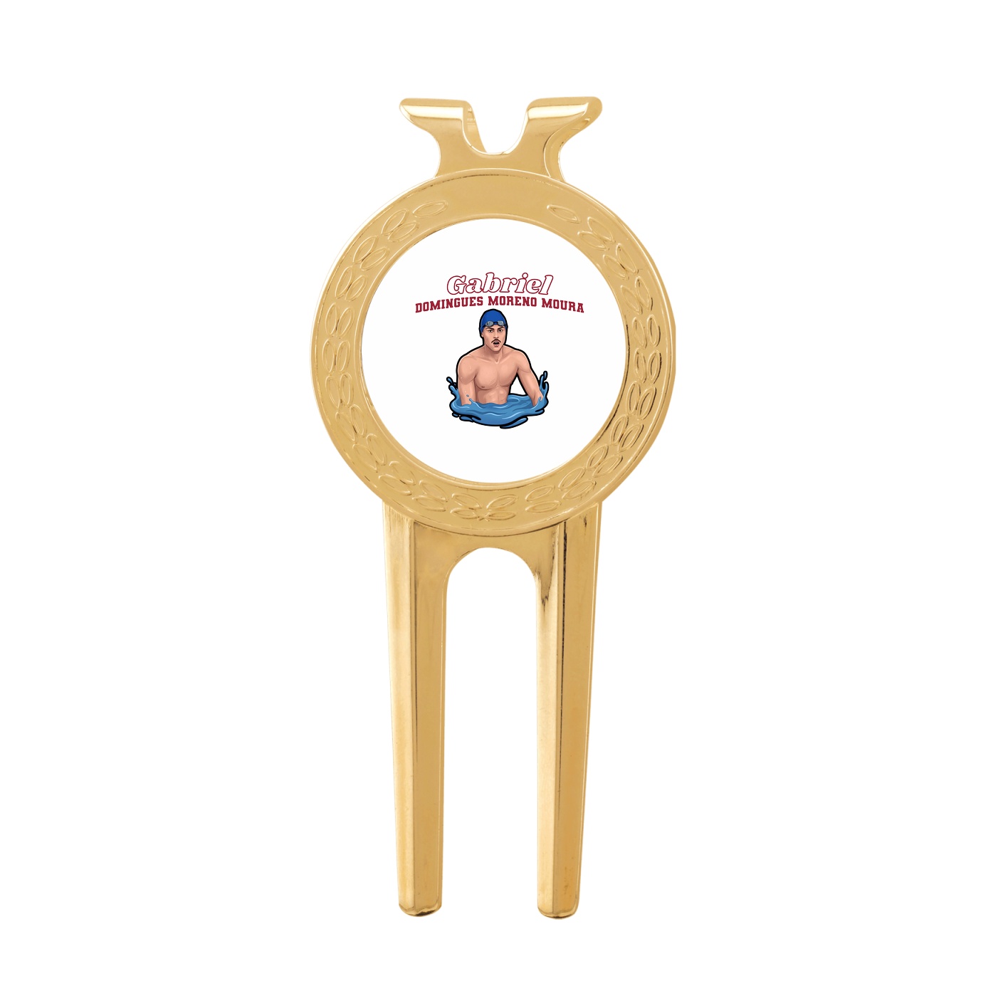 Divot Tool with Ball Marker — Name Arch in Classic