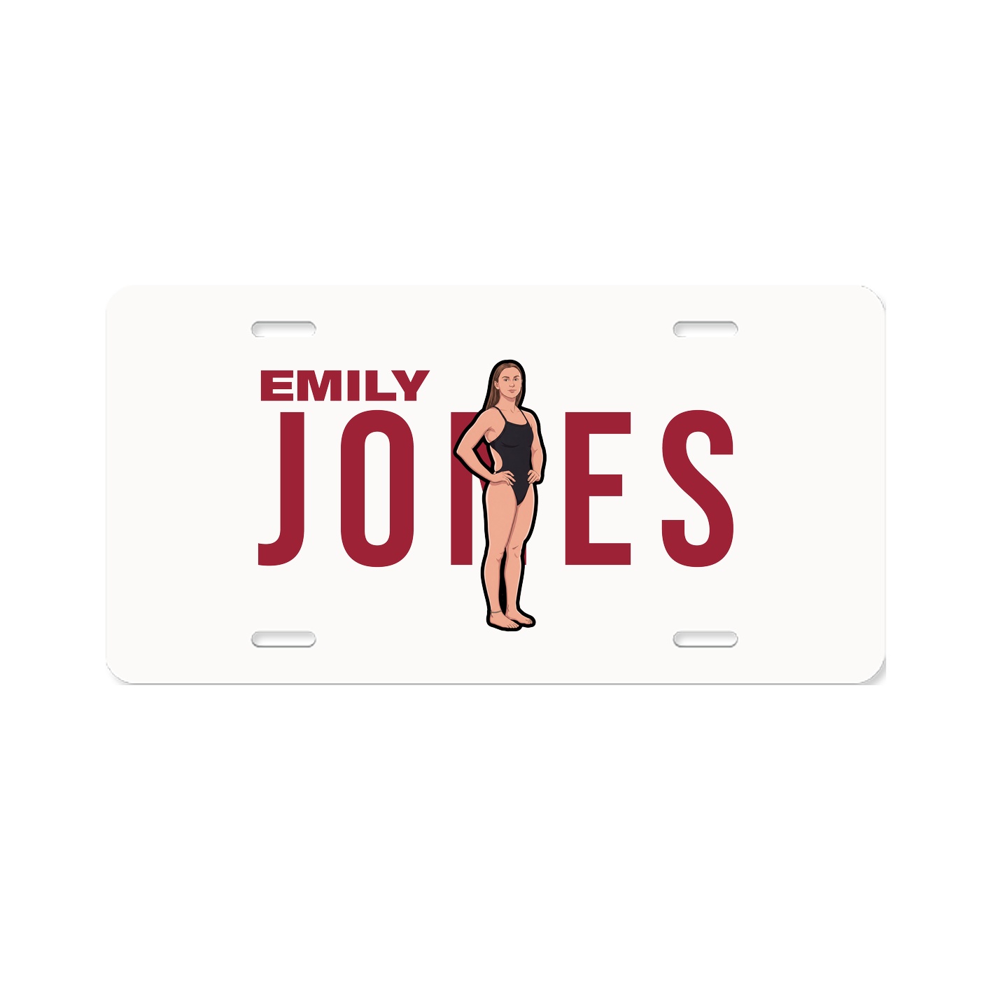 License Plate — Player Name in Classic