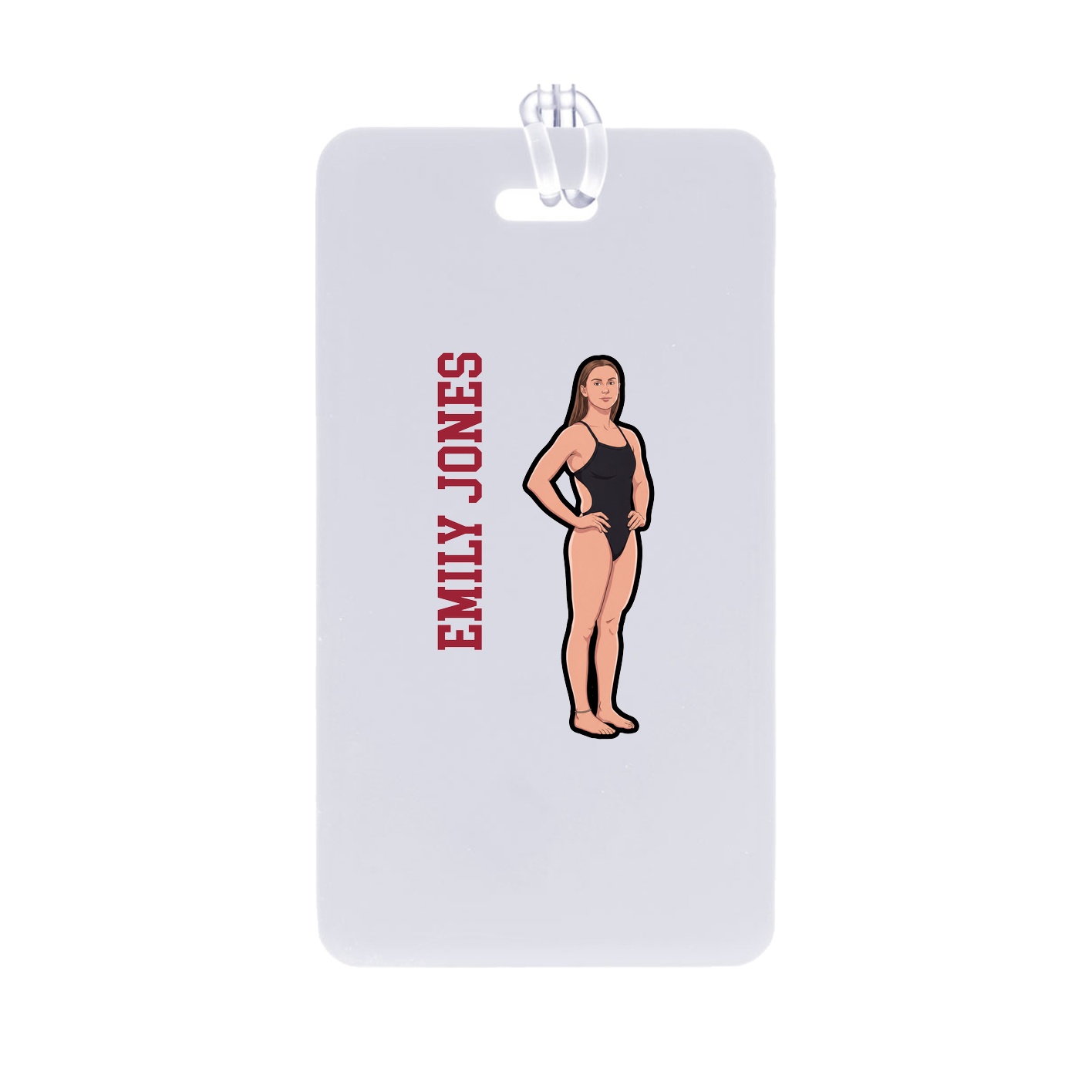 Bag Tag — Name Vertical in Classic