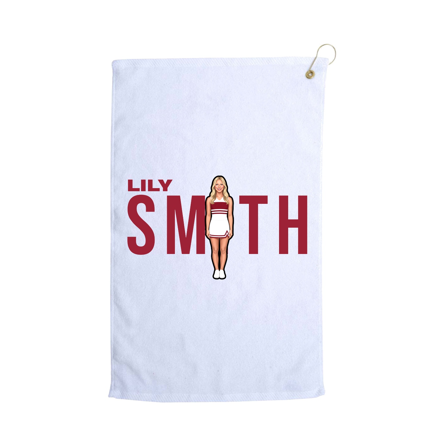 Golf Towel — Player Name in White