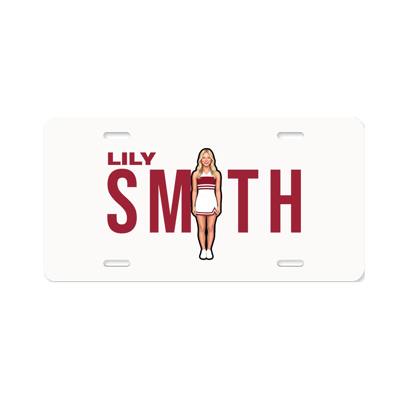 License Plate — Player Name in Classic