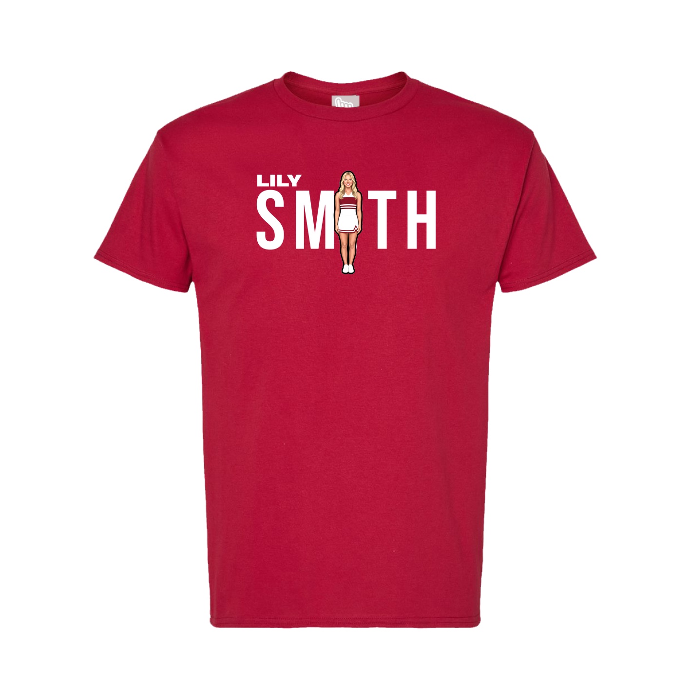 Tee — Player Name in Crimson