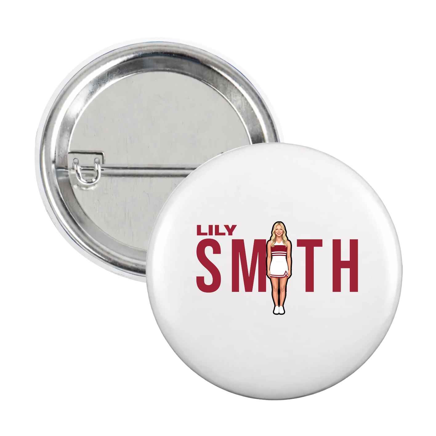 Game Day Button — Player Name in White
