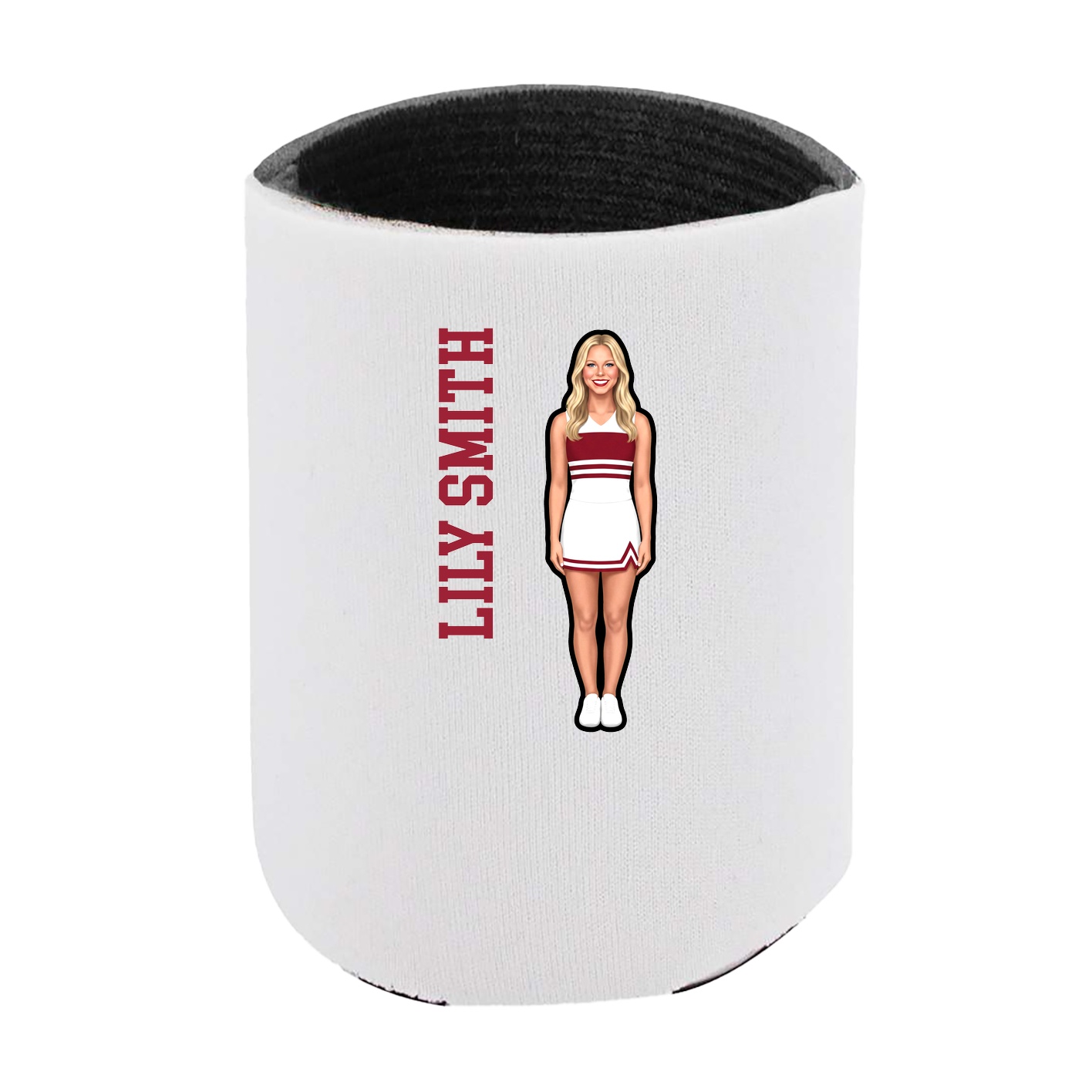 Can Holder — Name Vertical in White