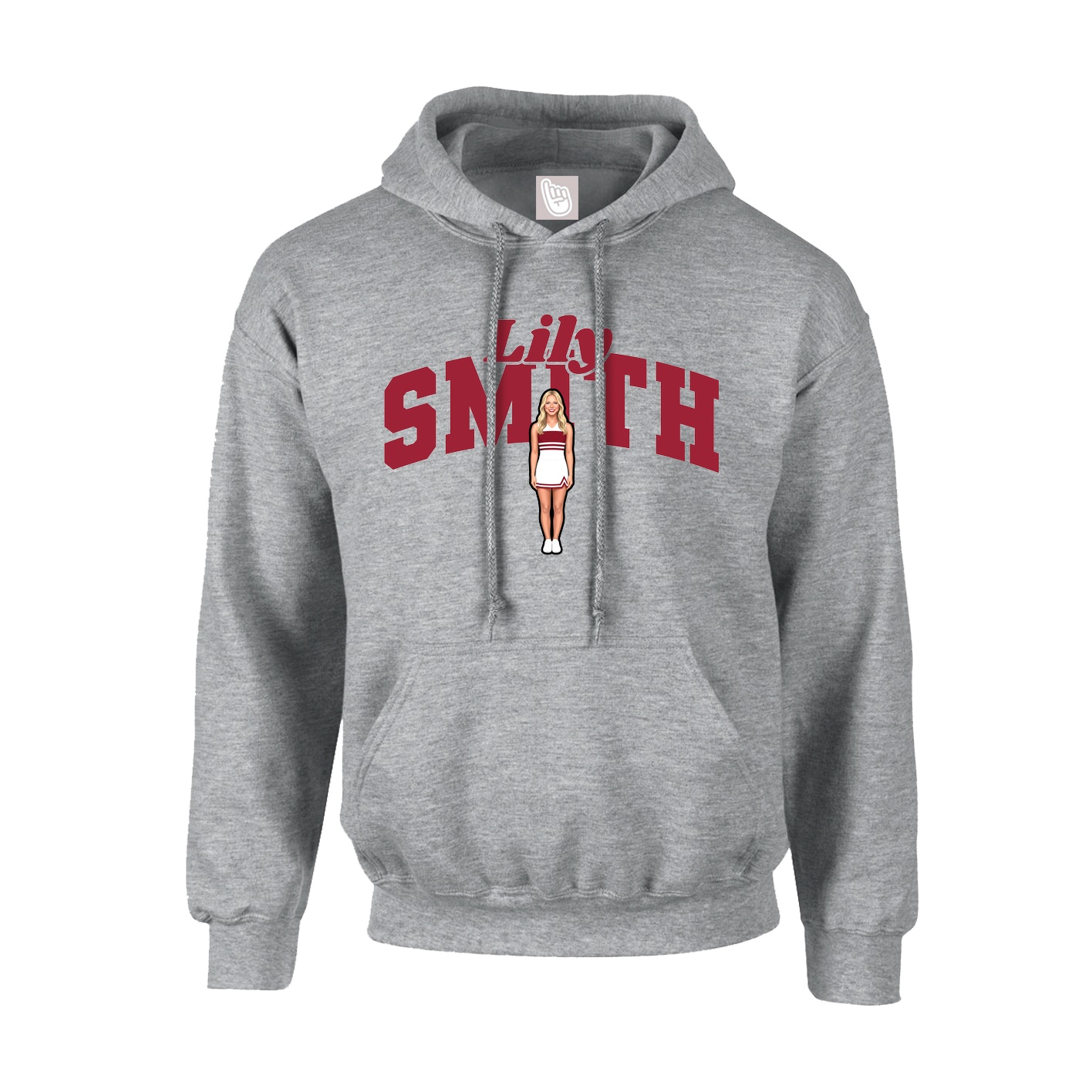 Hoodie — Signature Arch in Grey