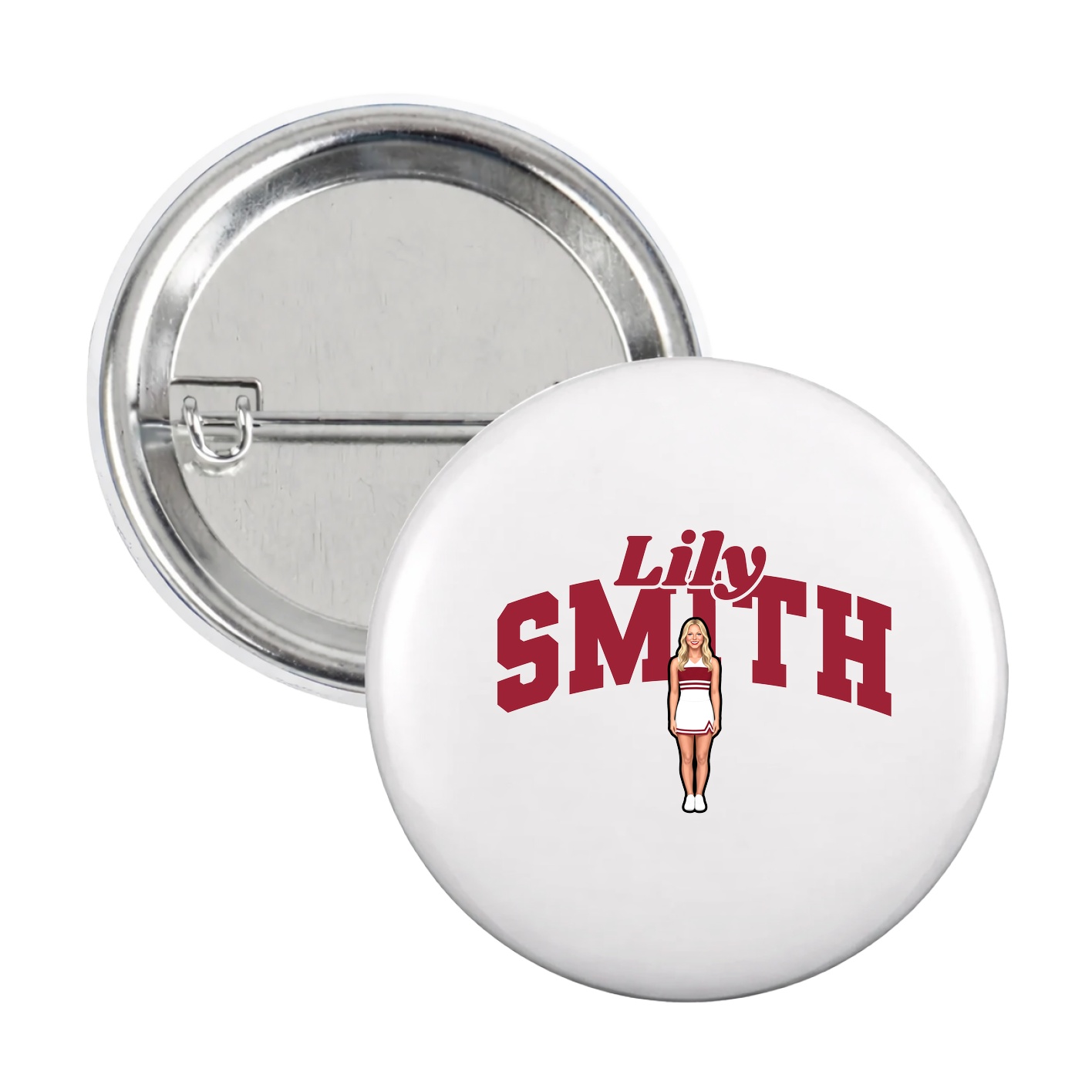 Game Day Button — Signature Arch in White