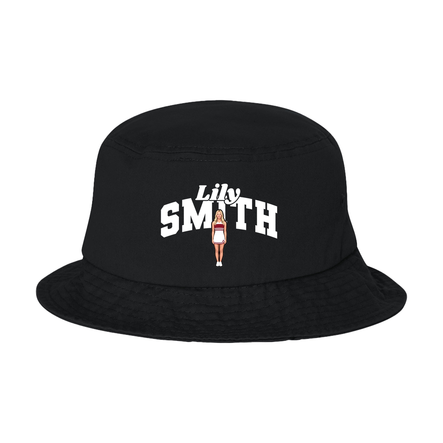 Bucket Cap — Signature Arch in Black